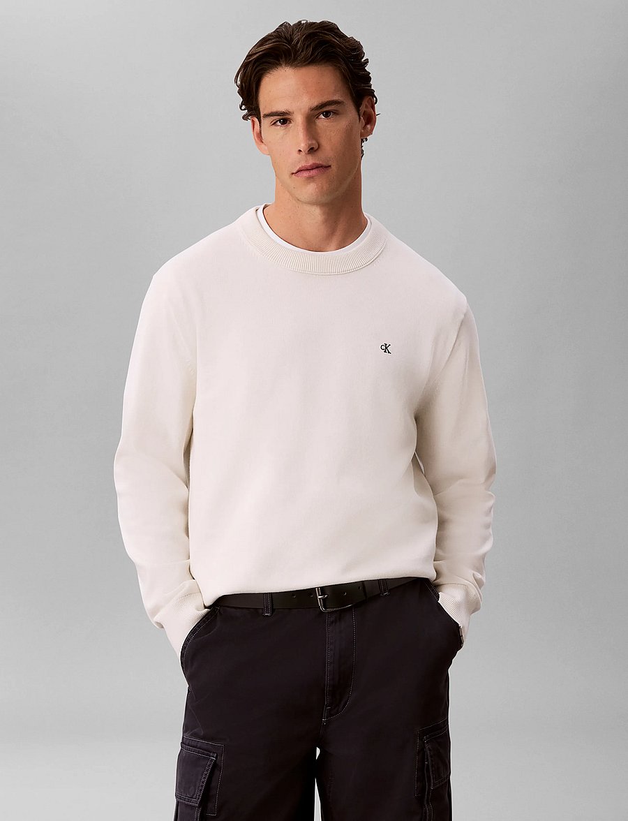Calvin Klein Jeans - LS EU CLSC CTTN CREWNK SWTR 12GG - rund hals - tofu - 3