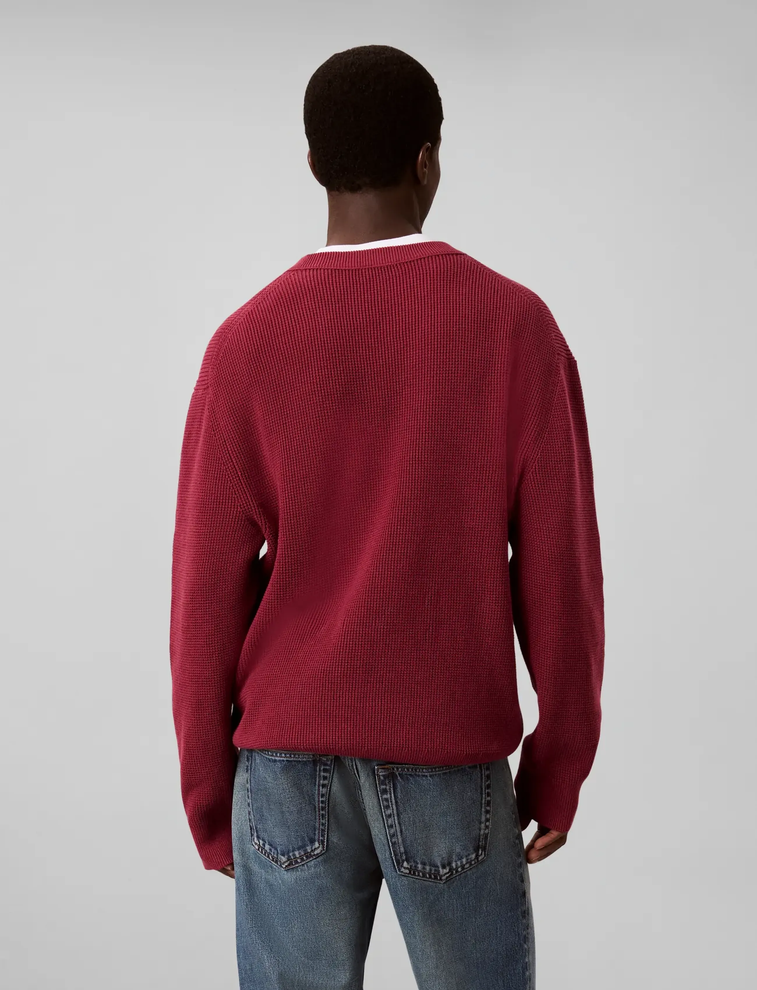 Calvin Klein Jeans - LS CLSC CTTN WFL CRWNK SWTR 9GG - rhododendron - 2