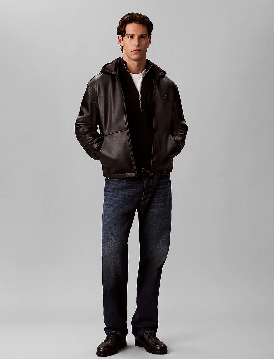Calvin Klein Jeans - LS CLSC CTTN WFLE QZIP SWTR 9GG - halfzip strik - black - 0