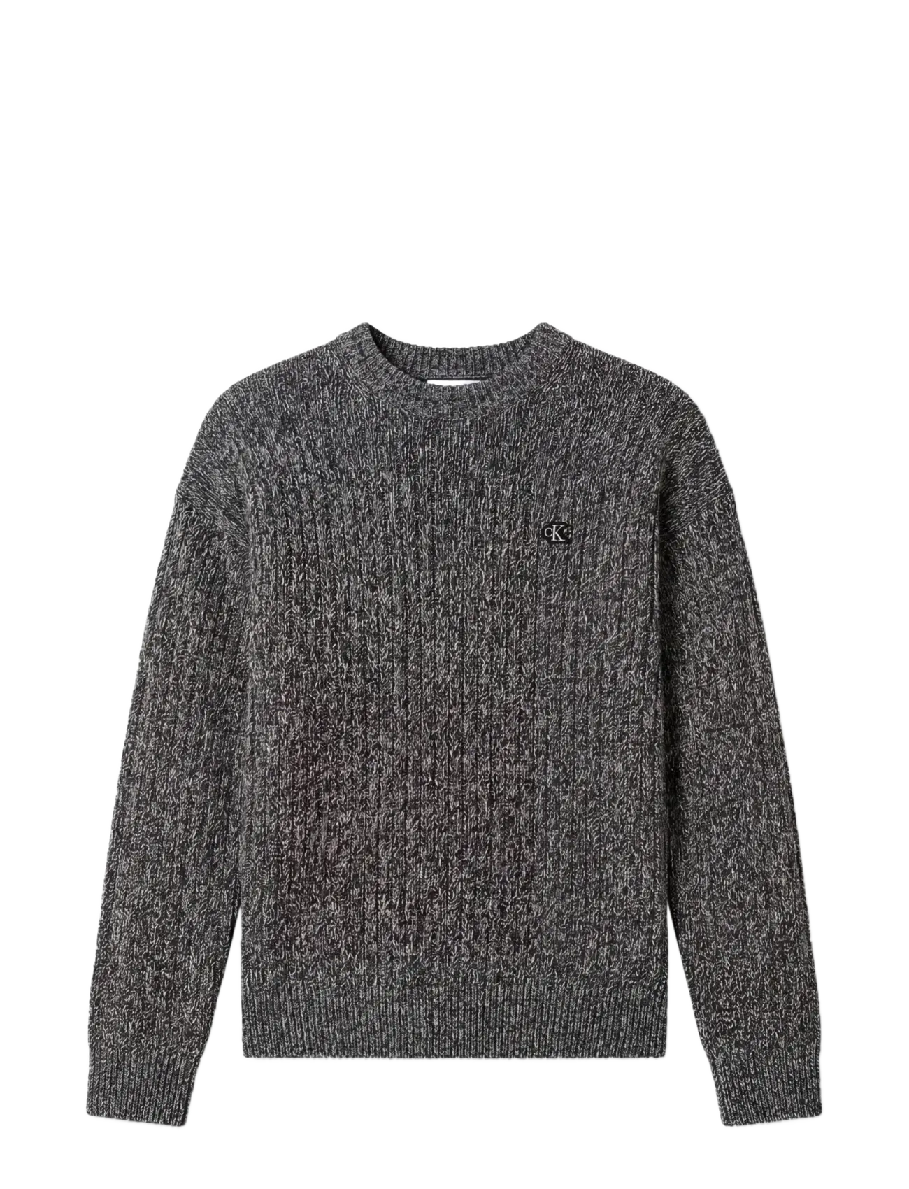 Calvin Klein Jeans - VERTICAL RIB CTTN CREWNK SWTR - rundhals - dark sapphire mouline - 1