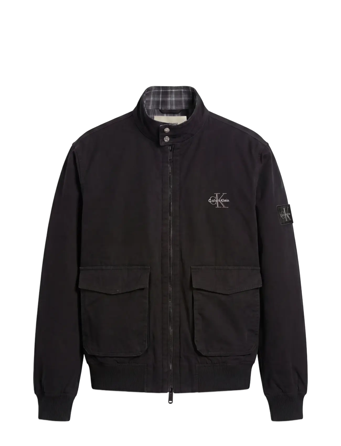 Calvin Klein Jeans - LS COTTON FLANNEL LINED HARRINGT - black - 1