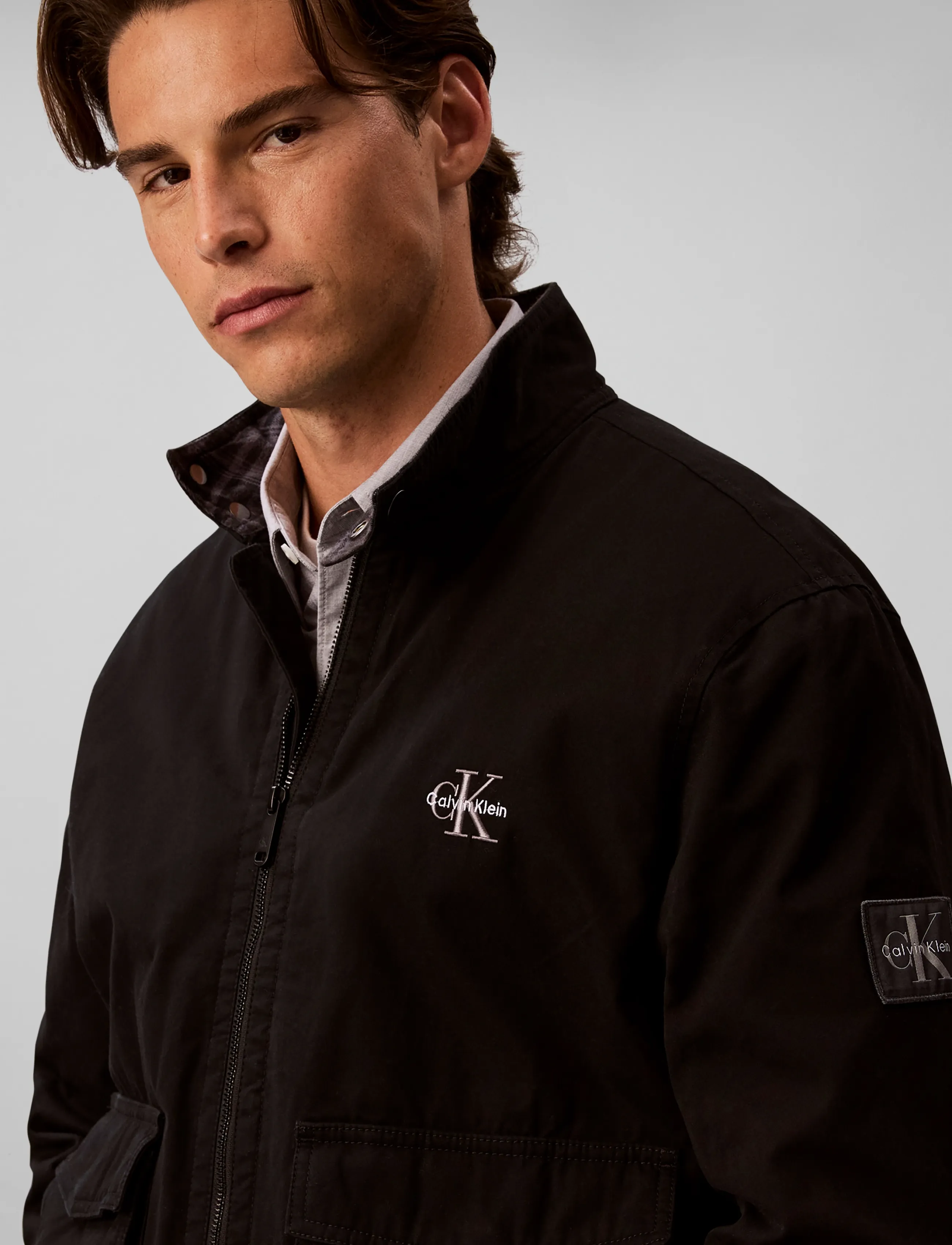 Ls Cotton Flannel Lined Harringt 4