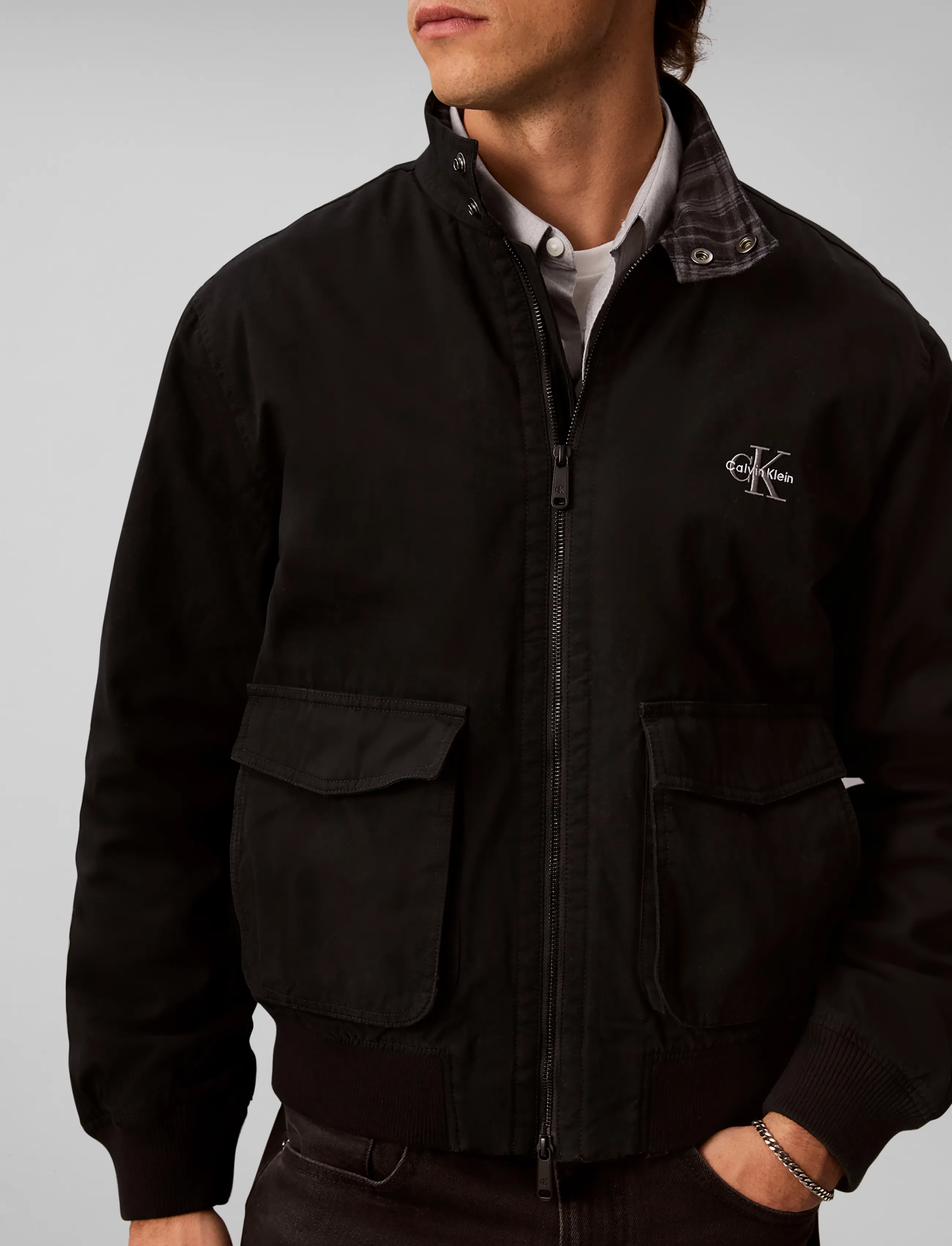Ls Cotton Flannel Lined Harringt 5
