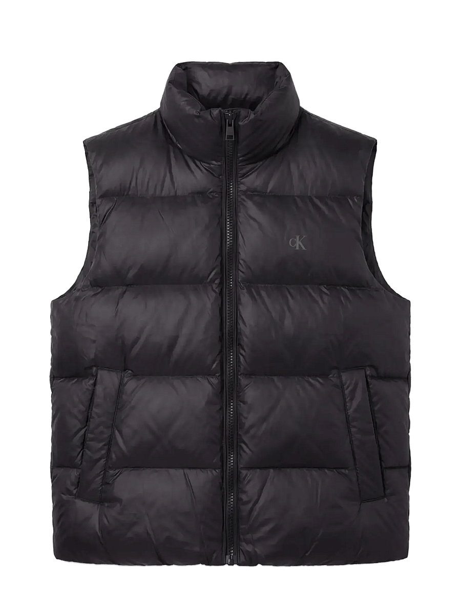 Calvin Klein Jeans - SVLSS GLOSSY STAND COLLAR DOWN V - veste - black - 1