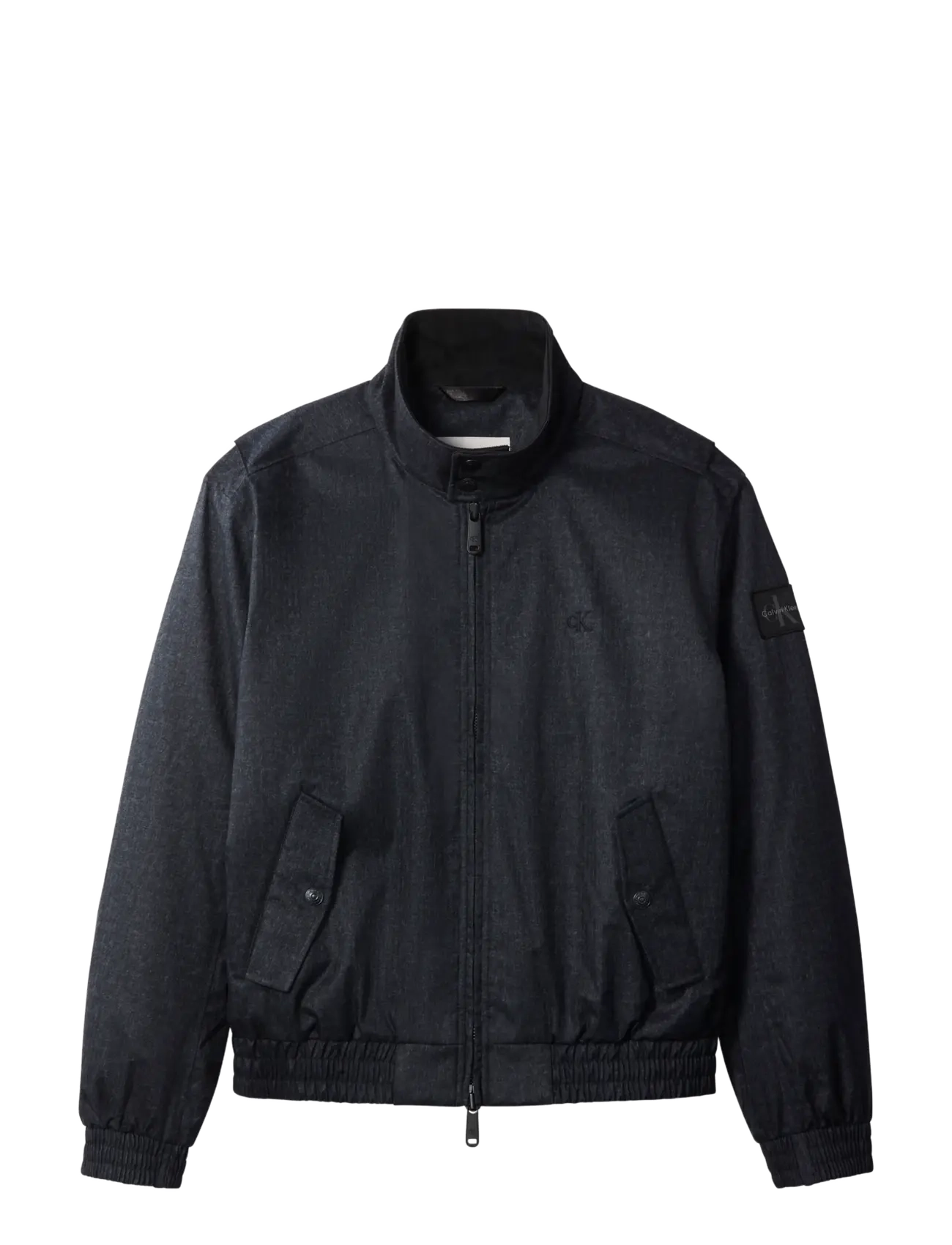 Calvin Klein Jeans - LS PRINTED DENIM HARRINGTON JKT - b8989 navy heather - 1