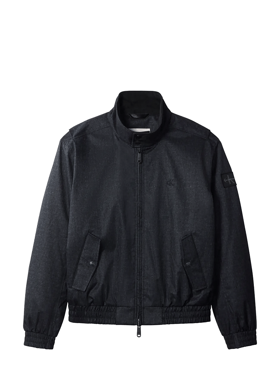 Calvin Klein Jeans - LS PRINTED DENIM HARRINGTON JKT - b8989 navy heather - 1
