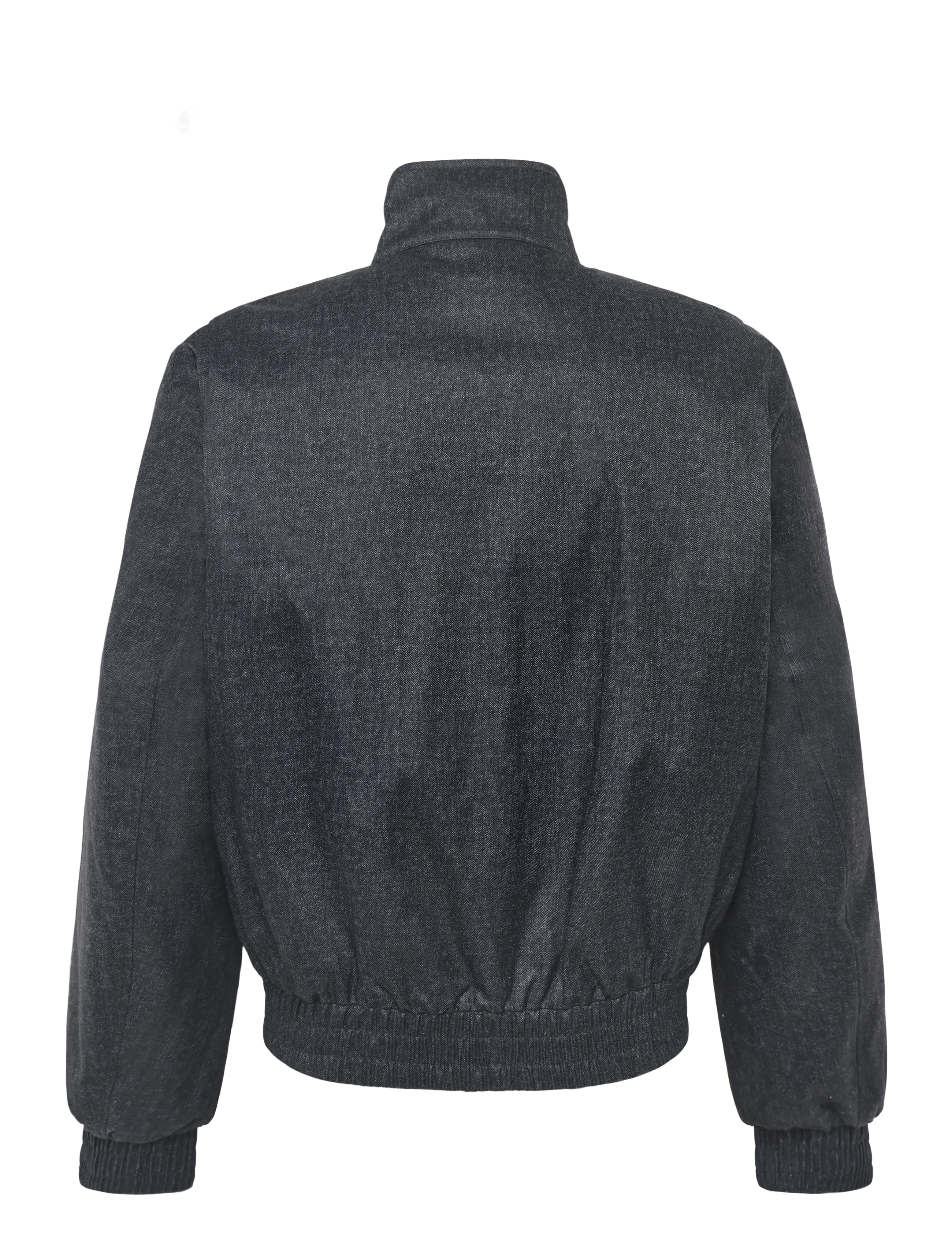 Calvin Klein Jeans - LS PRINTED DENIM HARRINGTON JKT - gefütterte denimjacken - b8989 navy heather - 2