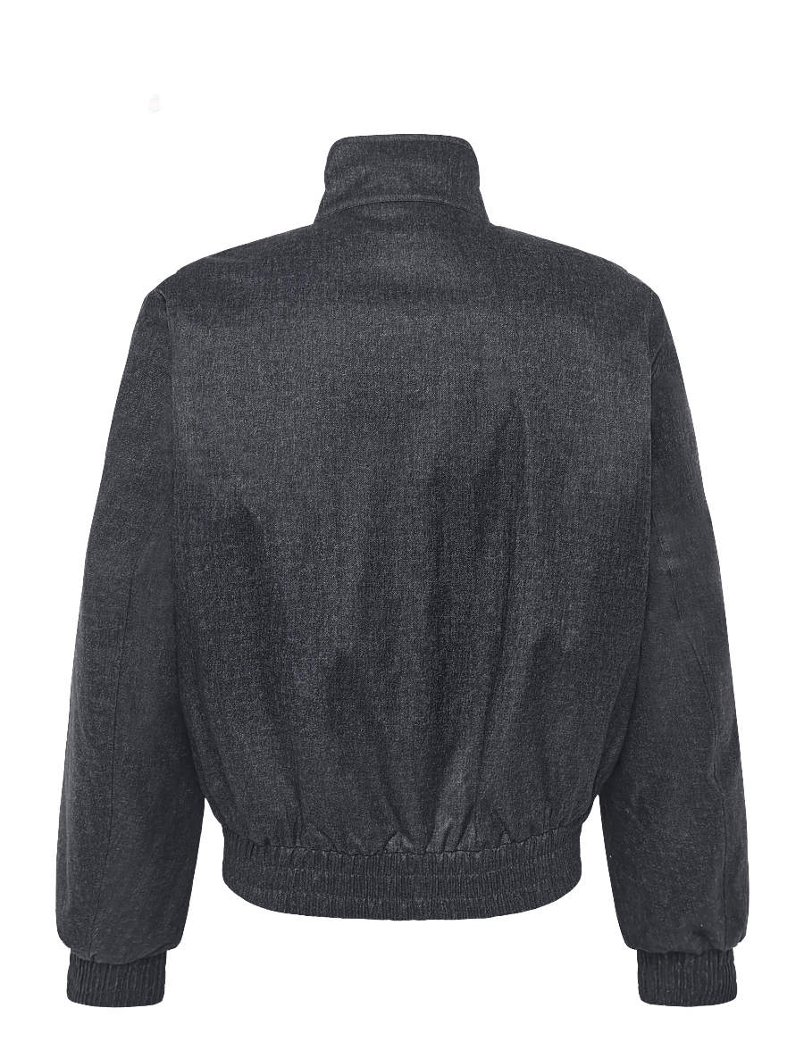 Calvin Klein Jeans - LS PRINTED DENIM HARRINGTON JKT - gefütterte denimjacken - b8989 navy heather - 2