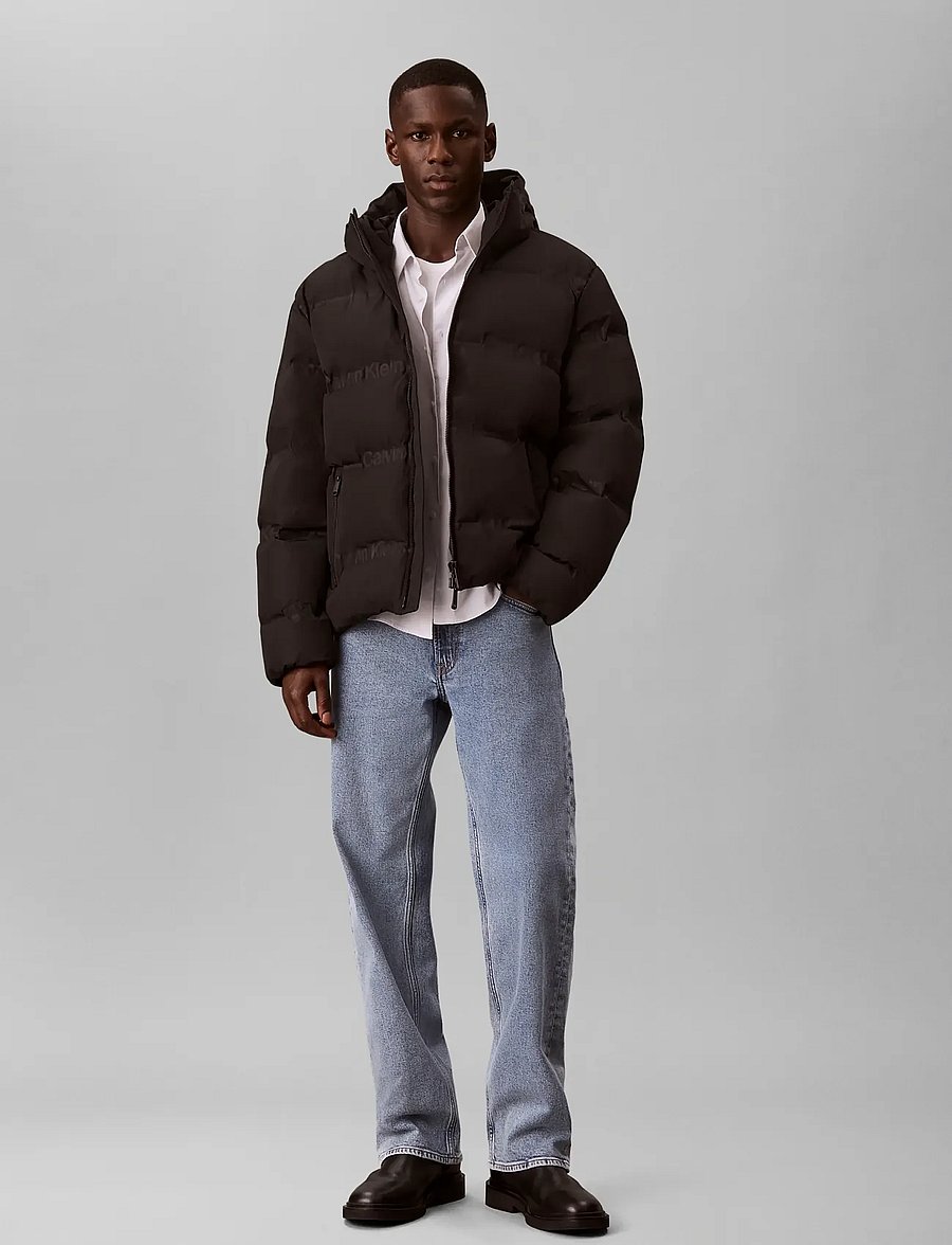 Calvin Klein Jeans - LS RLXD LOGO HEAT SEAL DOWN PUFF - black - 0