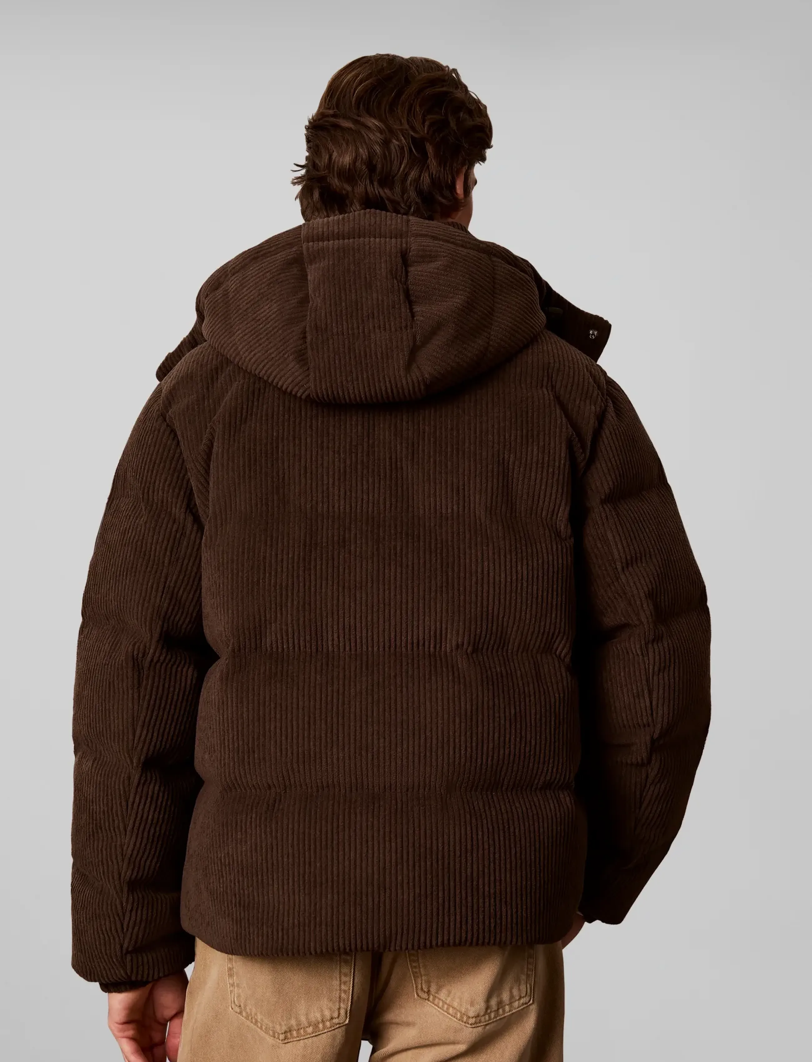 Calvin Klein Jeans - LS CORDUROY PUFFER HD DOWN JKT - vinterjackor - dark coffee - 2
