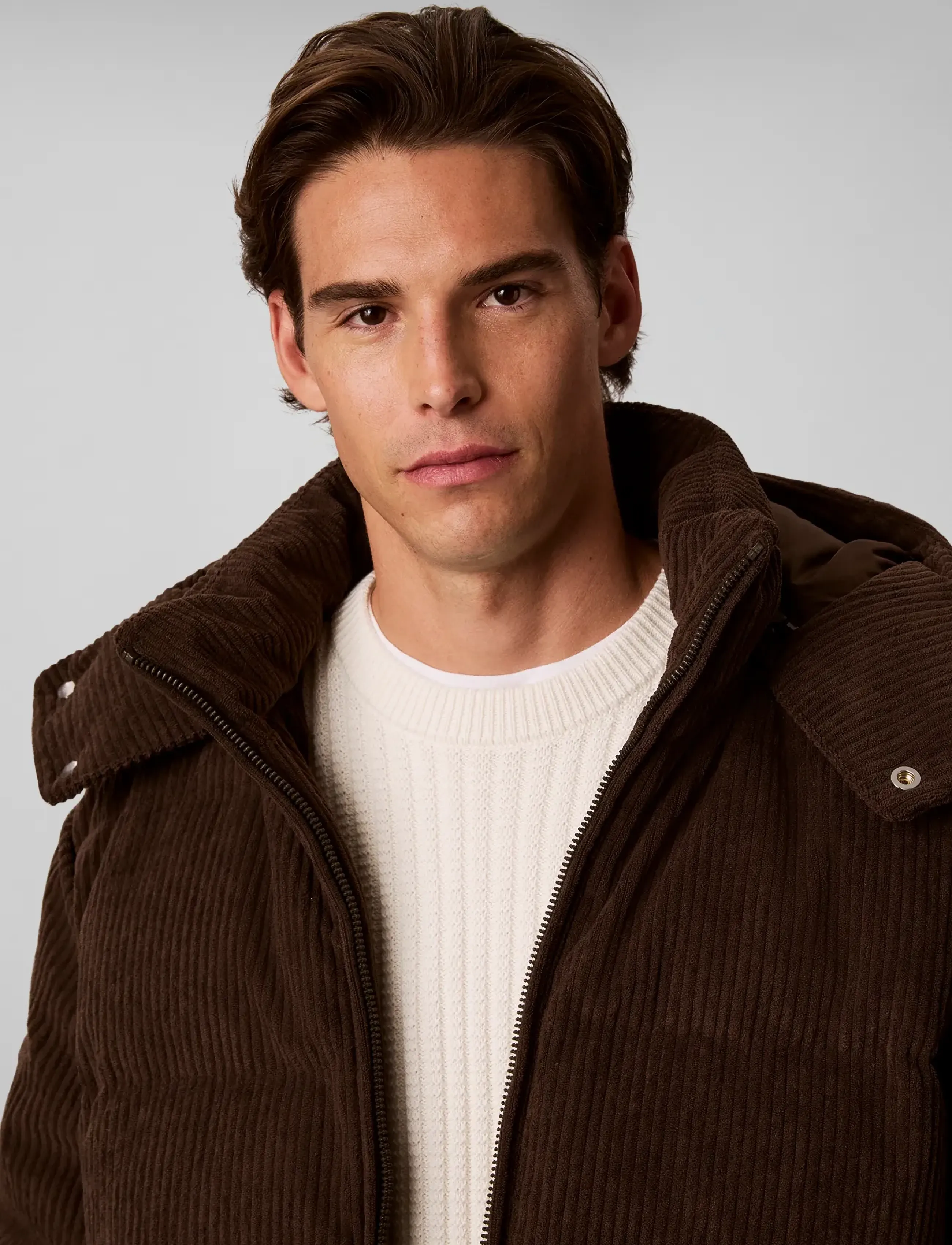 Calvin Klein Jeans - LS CORDUROY PUFFER HD DOWN JKT - vinterjackor - dark coffee - 4