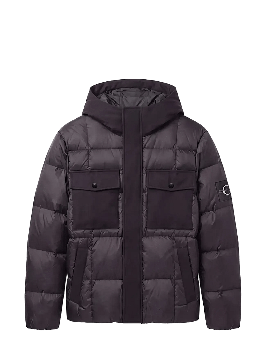 Calvin Klein Jeans - LS MIXED MEDIA NYLON HD DOWN PUF - vinterjakker - black - 1