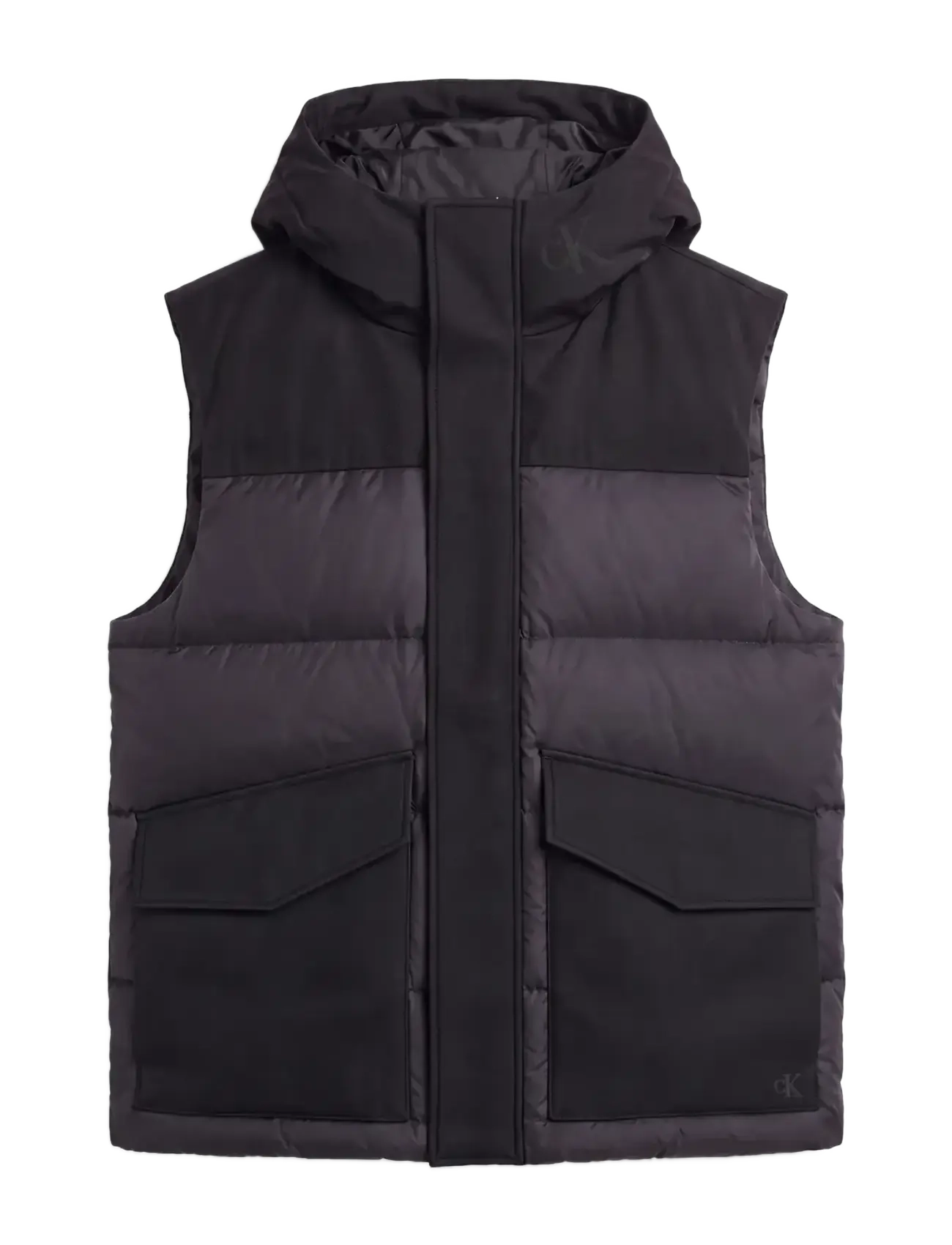 Calvin Klein Jeans - SLVLSS MIXED MEDIA NYLON DOWN PU - black - 1