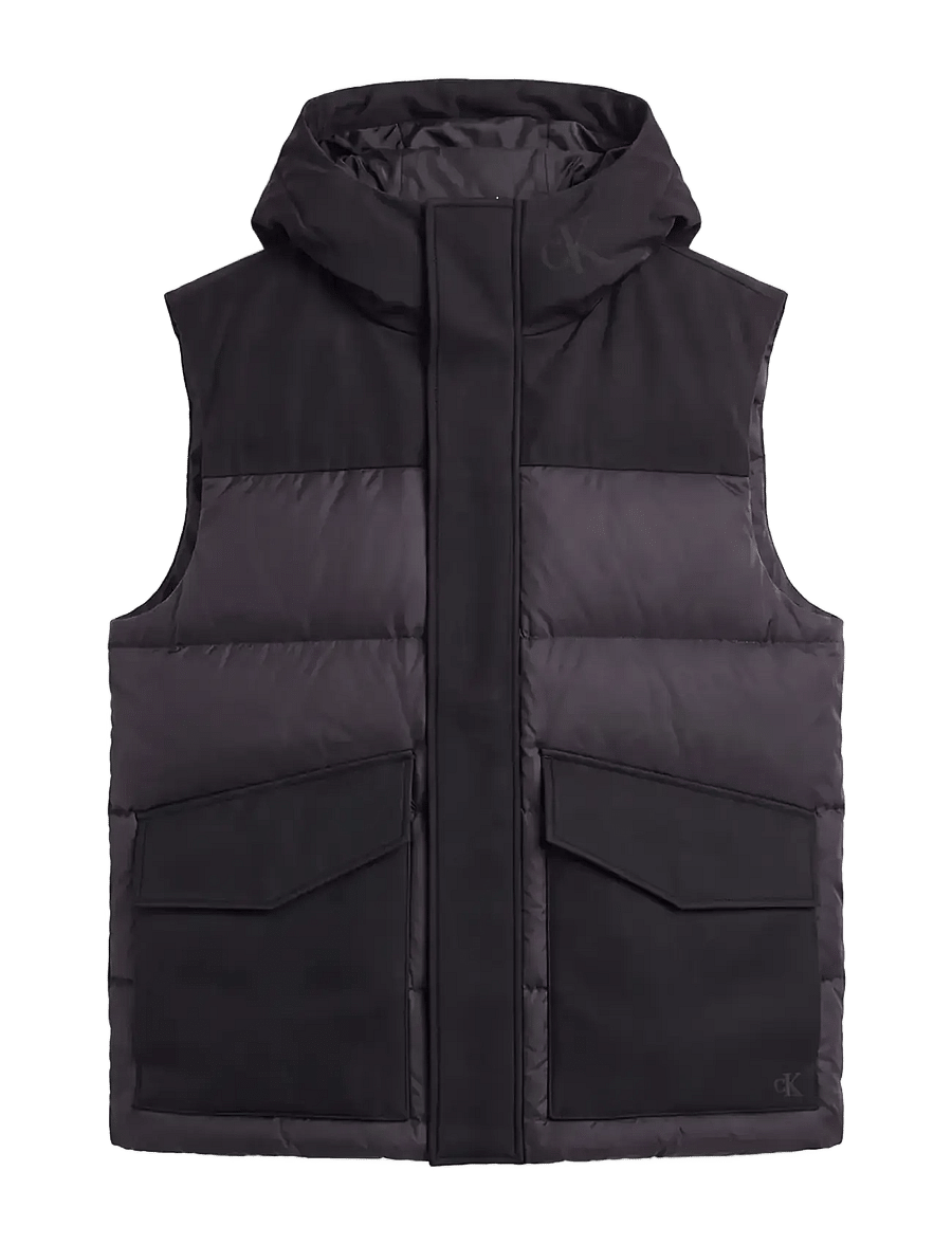 Calvin Klein Jeans - SLVLSS MIXED MEDIA NYLON DOWN PU - black - 1