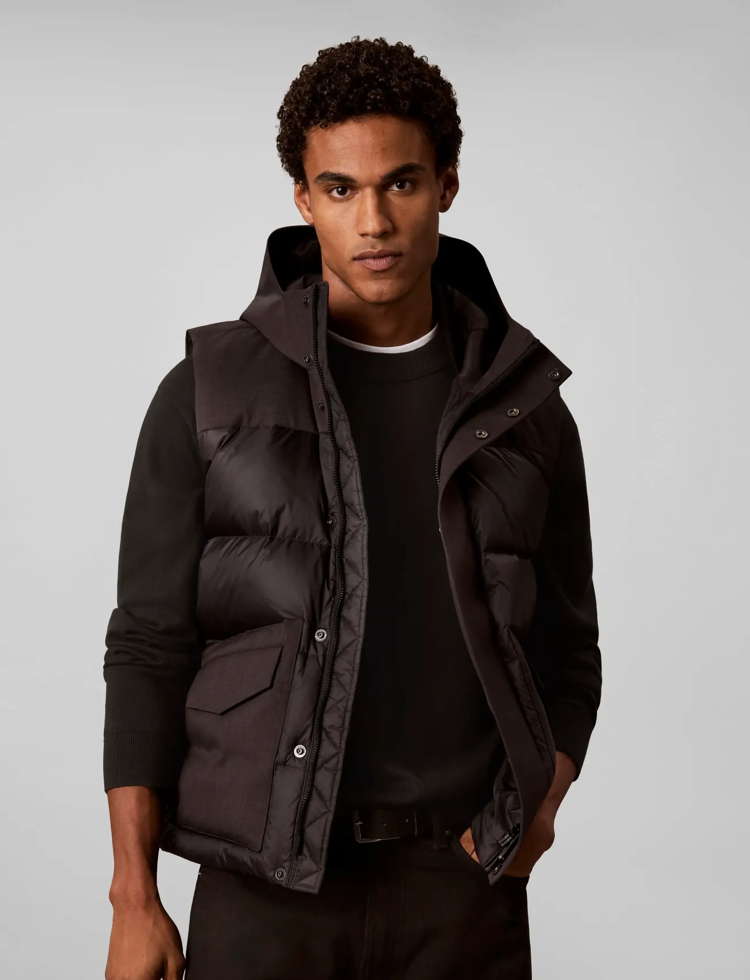 Calvin Klein Jeans - SLVLSS MIXED MEDIA NYLON DOWN PU - black - 3