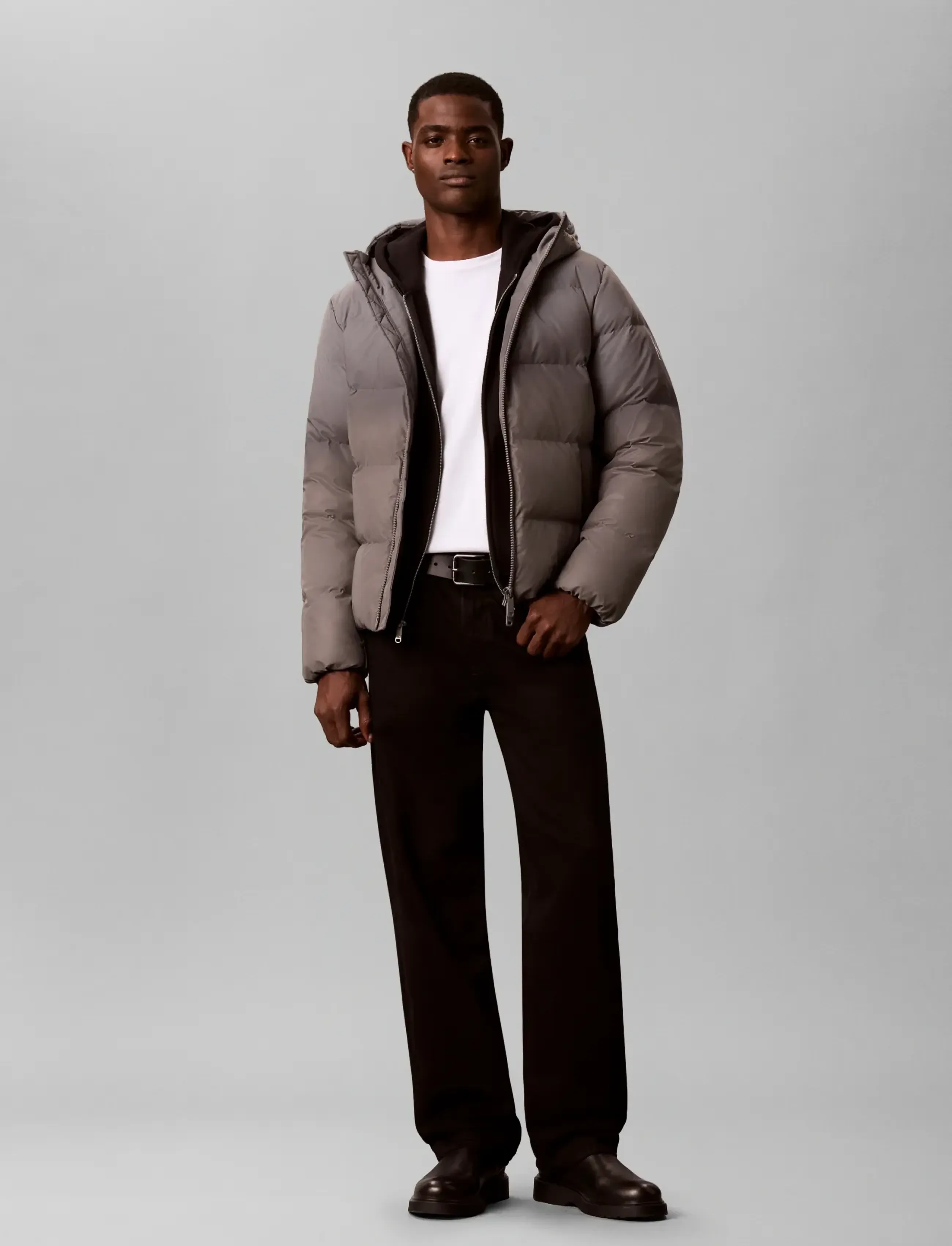 Calvin Klein Jeans LS REFLECTIVE OMBRE DOWN PUFFER - Overtøj - SILVER OMBRE / silver