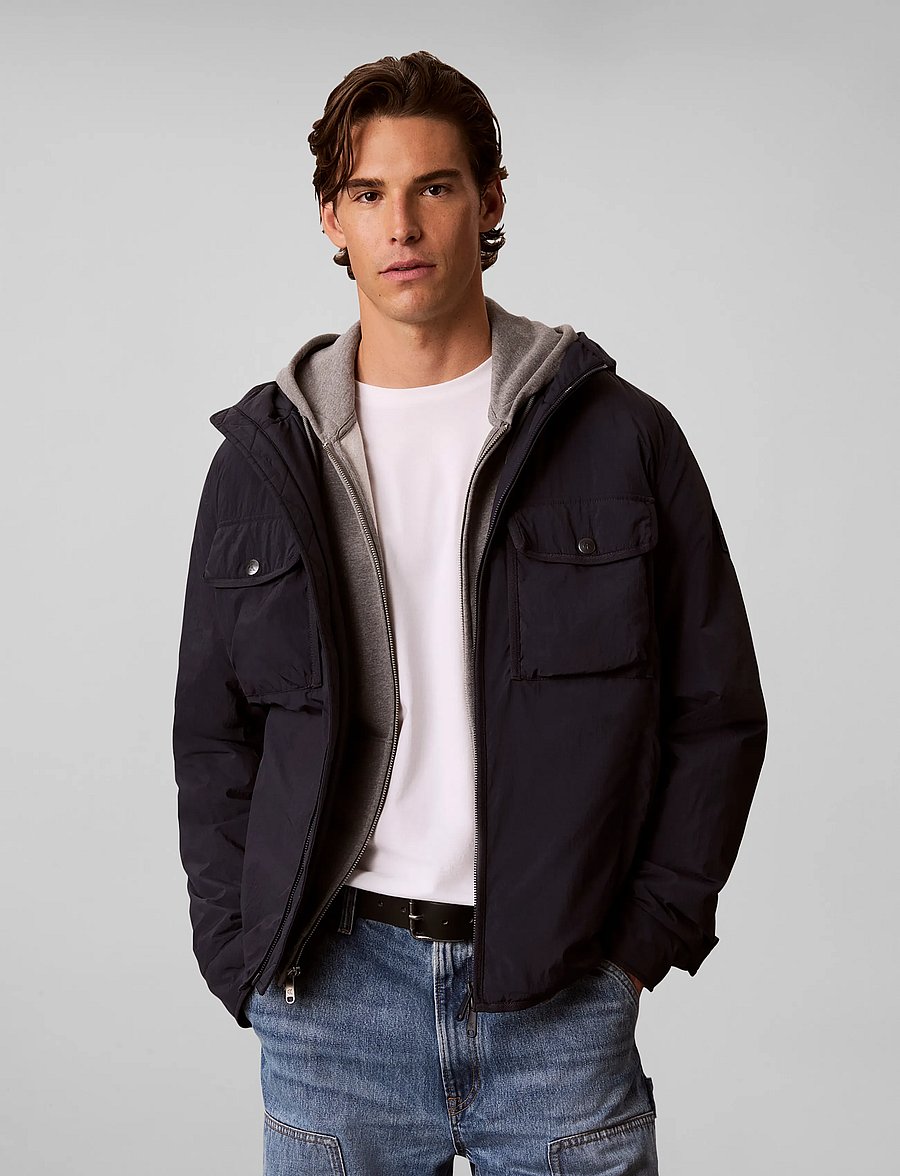 Calvin Klein Jeans - LS CRINKLE NYLON PUFFER JKT - dunjakker - dark sapphire - 3