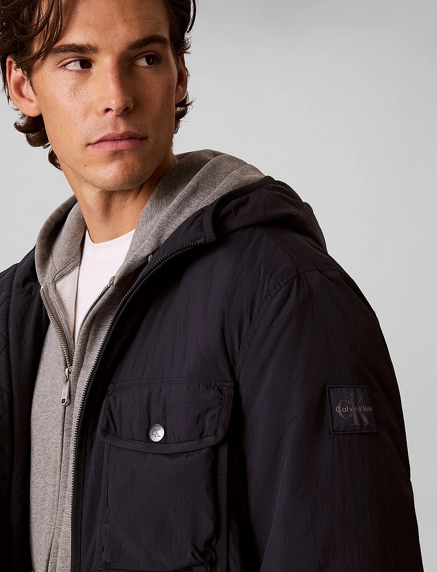 Calvin Klein Jeans - LS CRINKLE NYLON PUFFER JKT - dunjakker - dark sapphire - 4