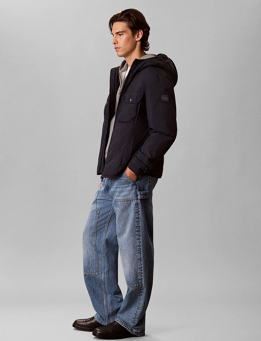 Calvin Klein Jeans - LS CRINKLE NYLON PUFFER JKT - dunjakker - dark sapphire - 5