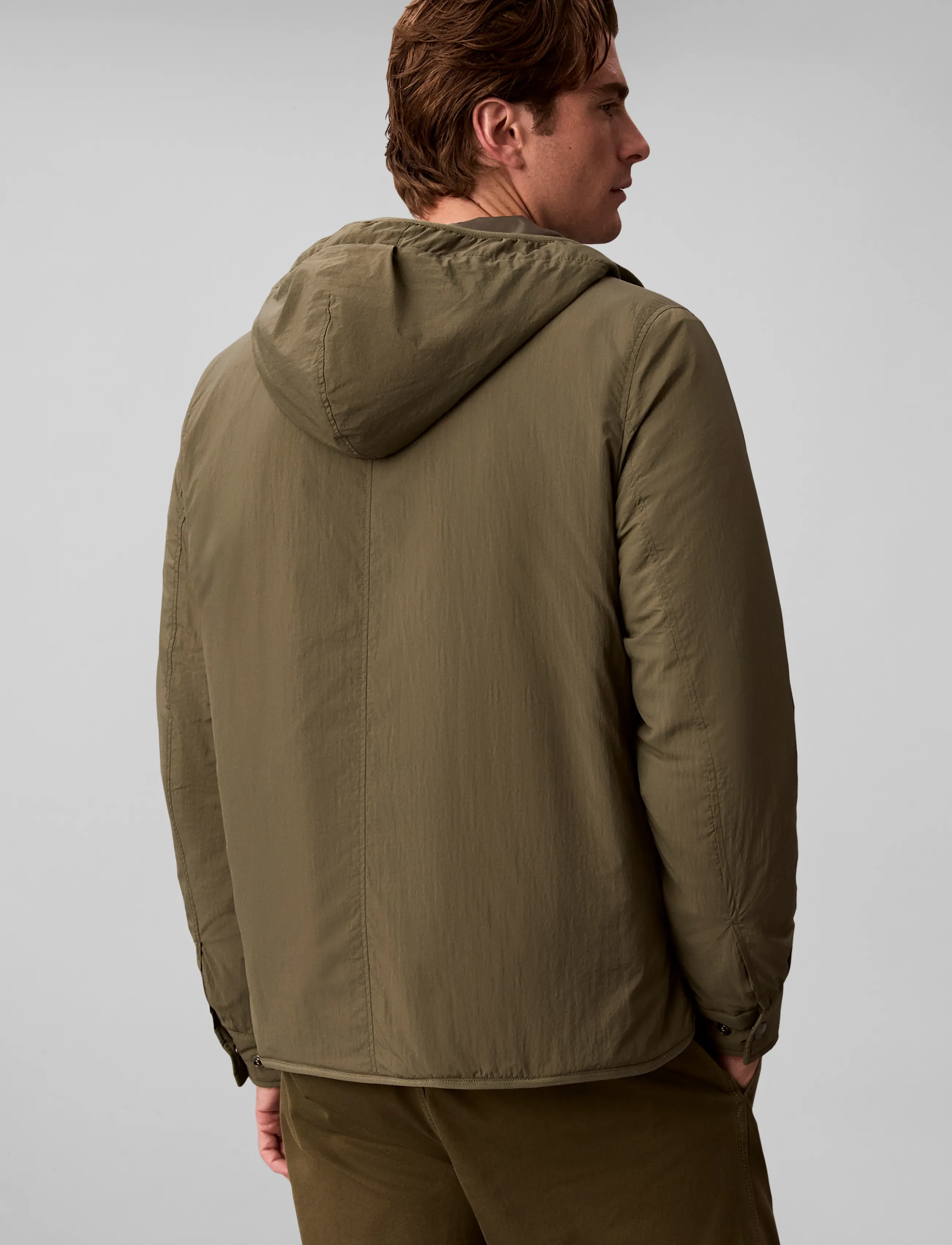 Calvin Klein Jeans - LS CRINKLE NYLON PUFFER JKT - daunenjacken - dusty olive - 3
