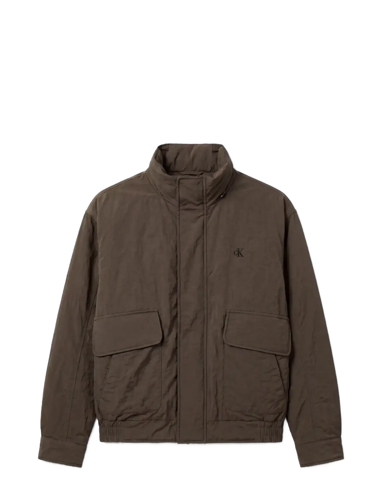 Calvin Klein Jeans - LS CRINKLE NYLON BLOUSON JACKET - beluga - 1