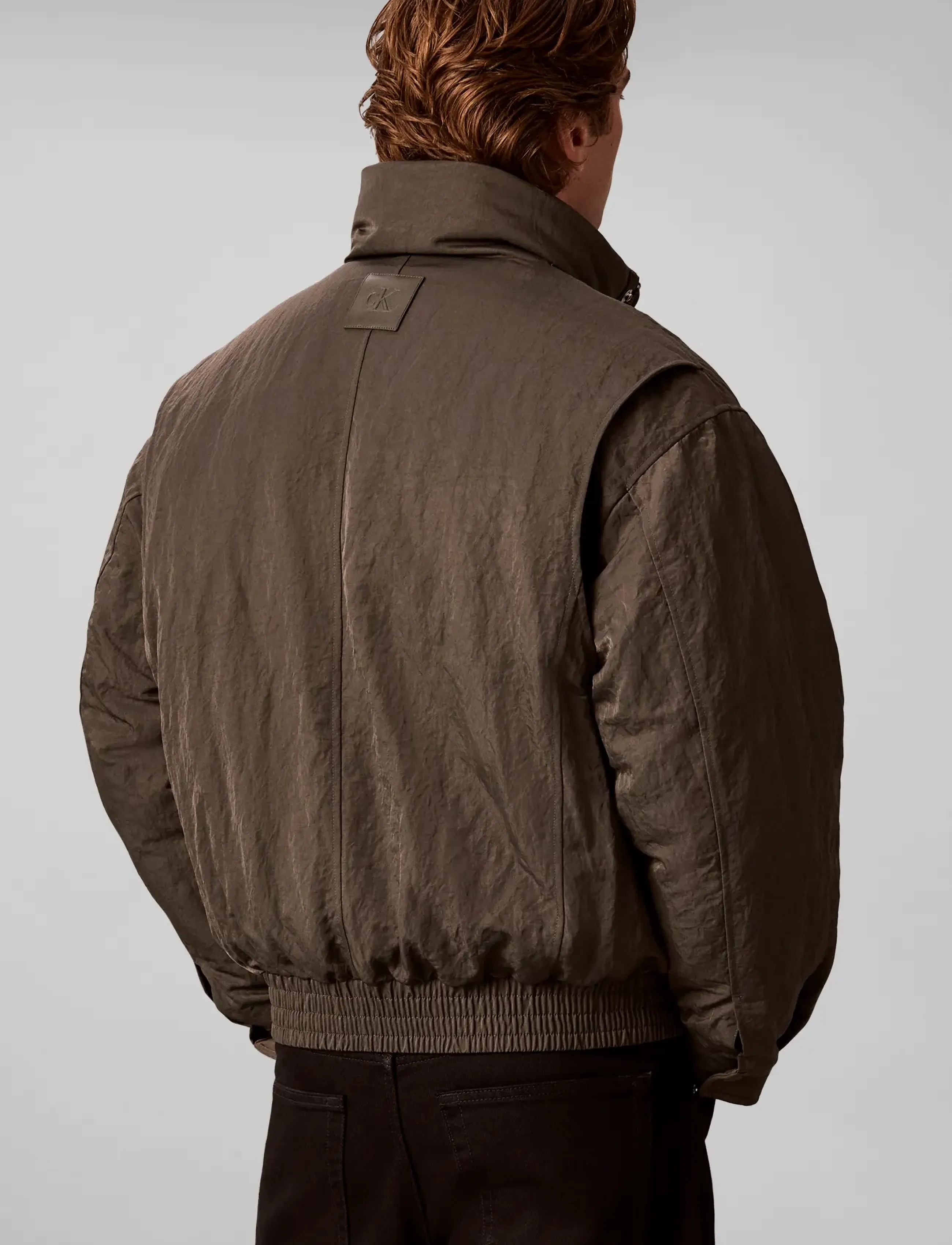 Calvin Klein Jeans - LS CRINKLE NYLON BLOUSON JACKET - beluga - 2