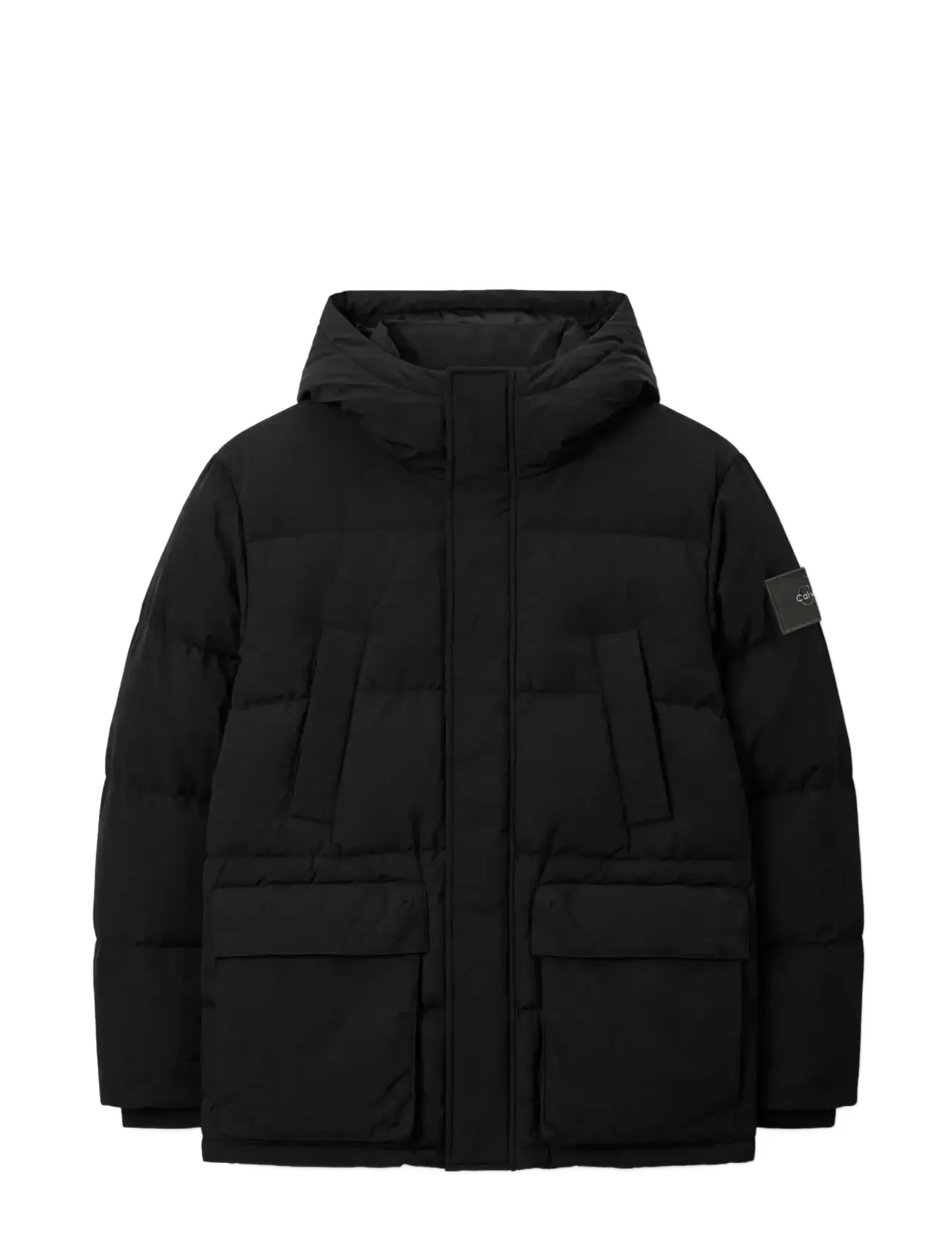 Calvin Klein Jeans - LS IRRIDESCENT NYLON HD DOWN PUF - vinterjackor - black - 1