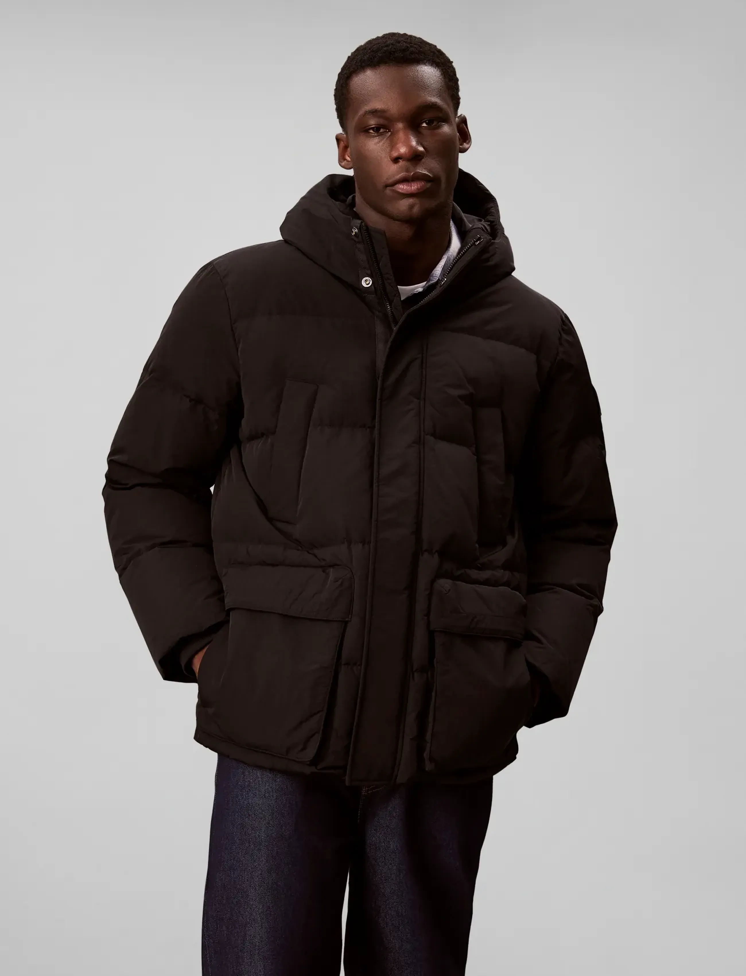 Calvin Klein Jeans - LS IRRIDESCENT NYLON HD DOWN PUF - vinterjackor - black - 3
