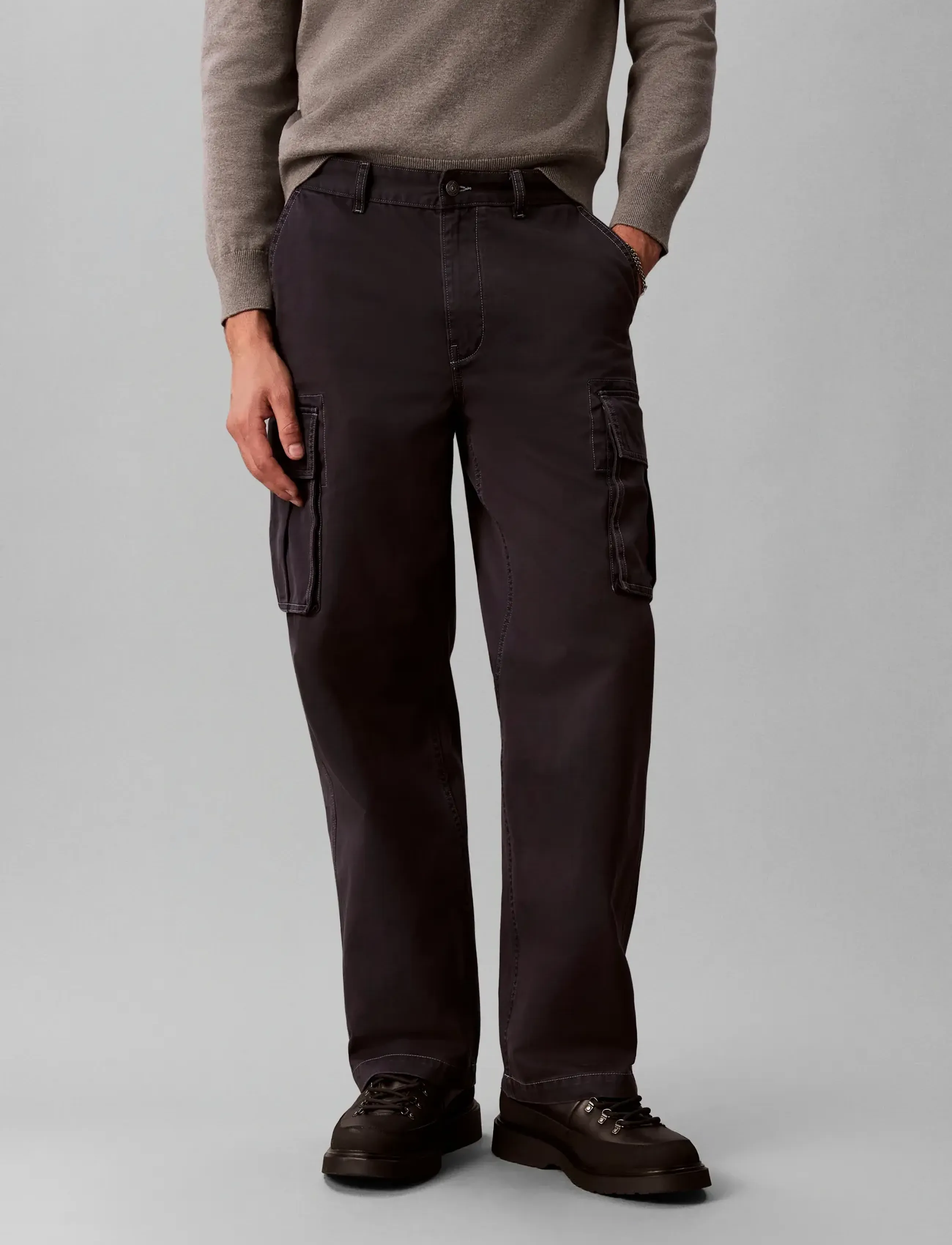 Calvin Klein Jeans - BAGGY UTILITY COTTON TWILL CARGO - dark sapphire - 3