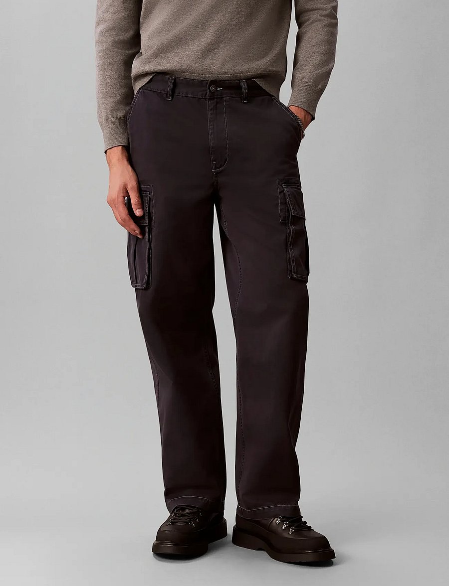 Calvin Klein Jeans - BAGGY UTILITY COTTON TWILL CARGO - dark sapphire - 3
