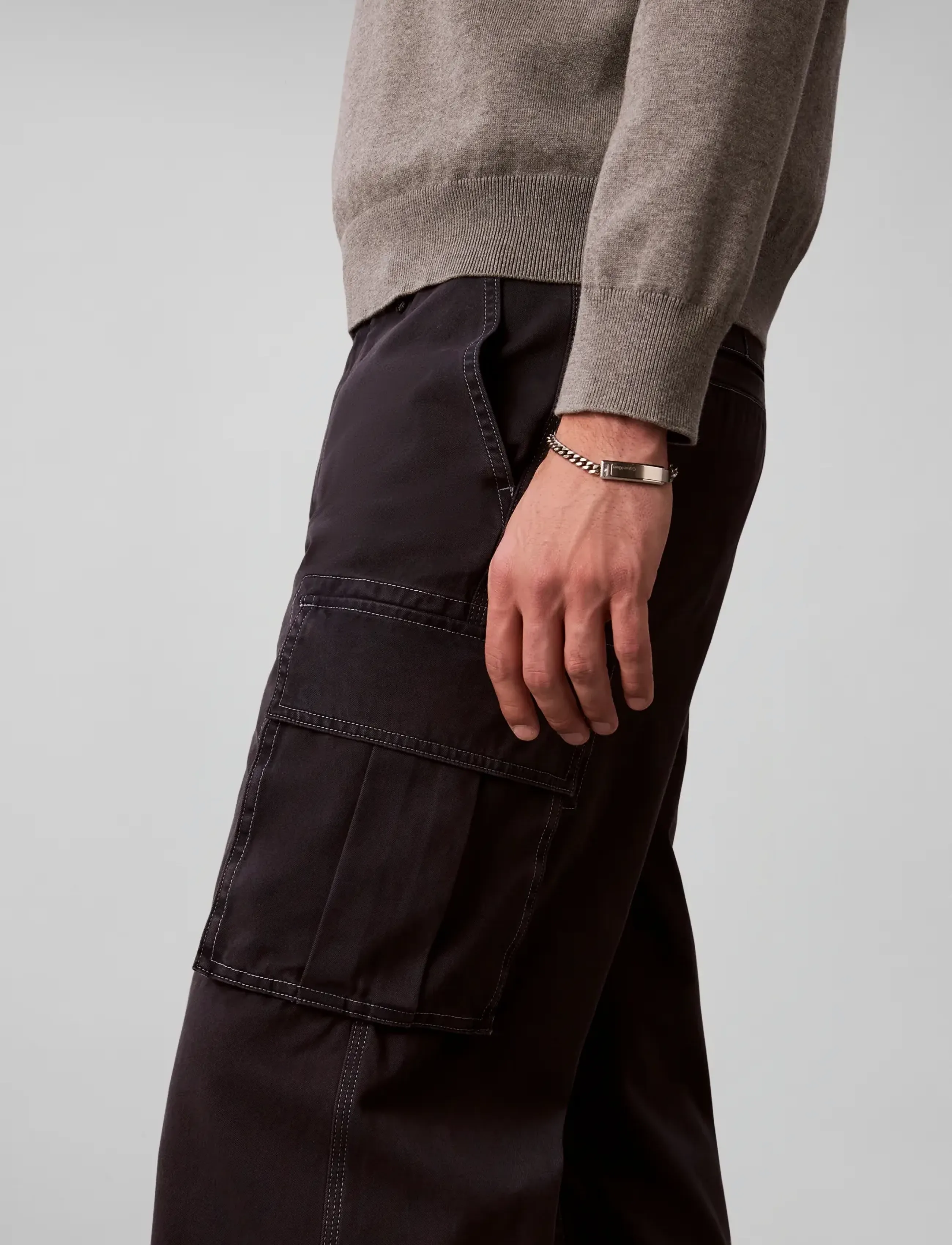 Calvin Klein Jeans - BAGGY UTILITY COTTON TWILL CARGO - dark sapphire - 4