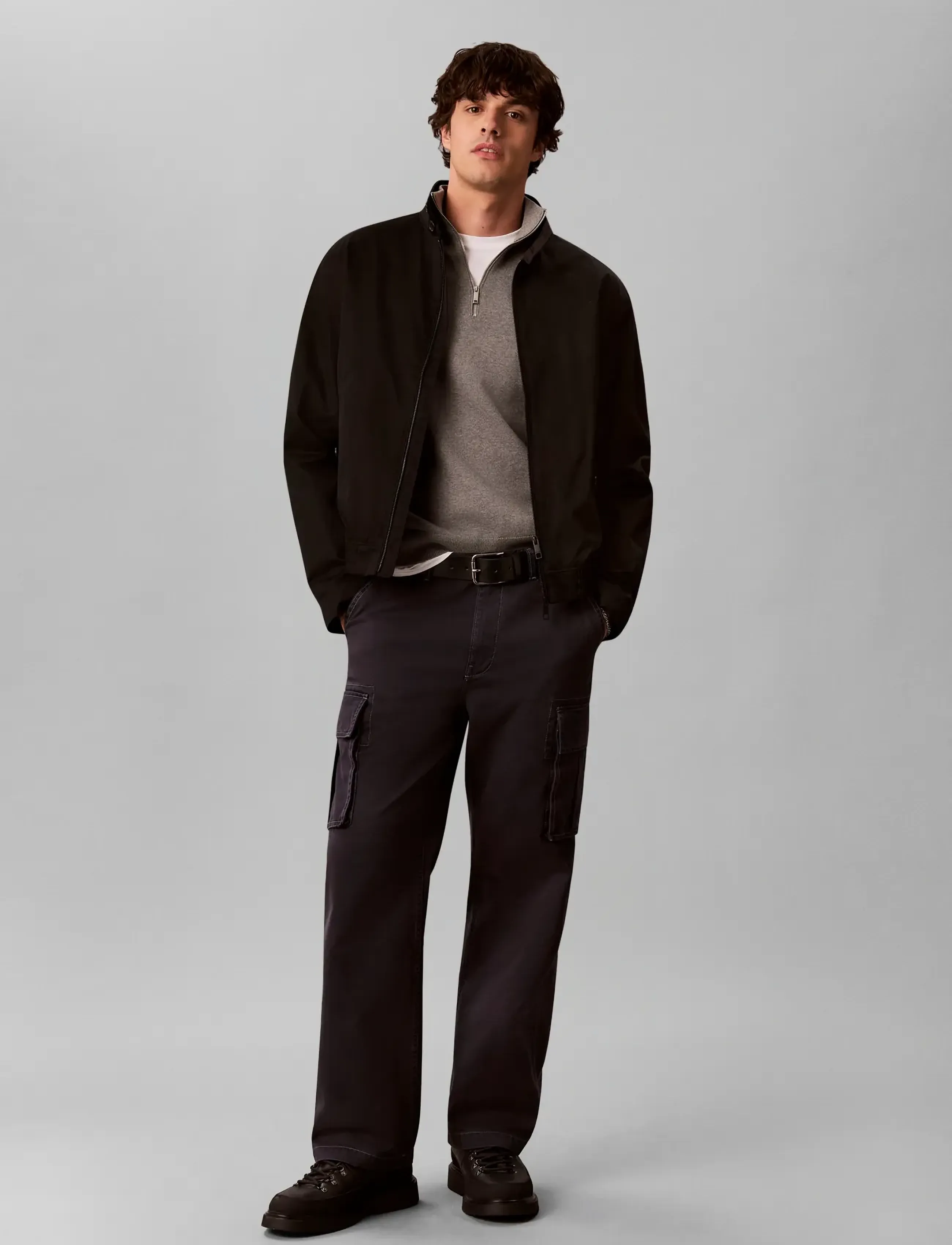 Calvin Klein Jeans Baggy Utility Cotton Twill Cargo cargobyxor herr – bild 6