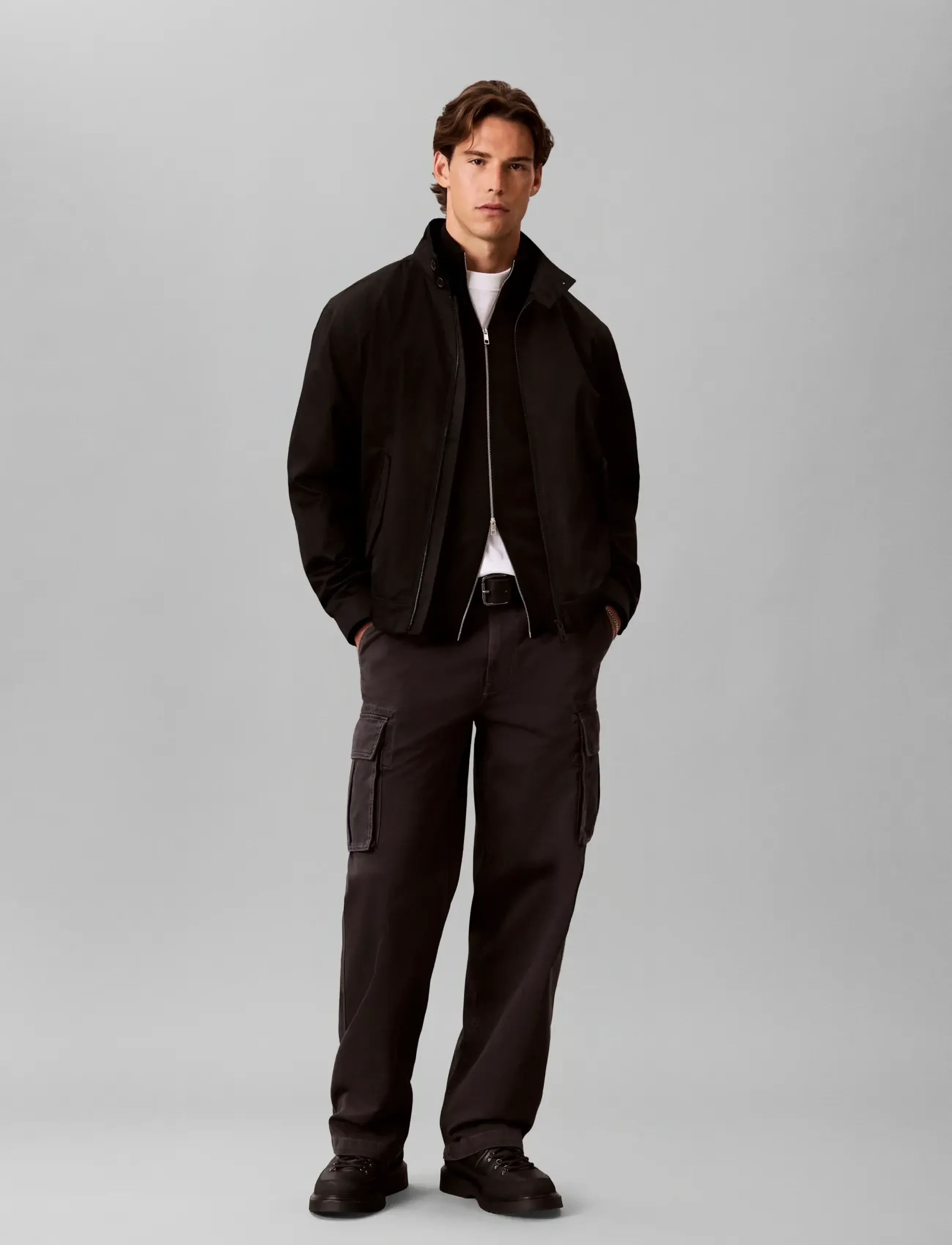 Calvin Klein Jeans Baggy Utility Cotton Twill Cargo, 29 x 32, Grey, Bukser > Cargo-Bukser, Herre