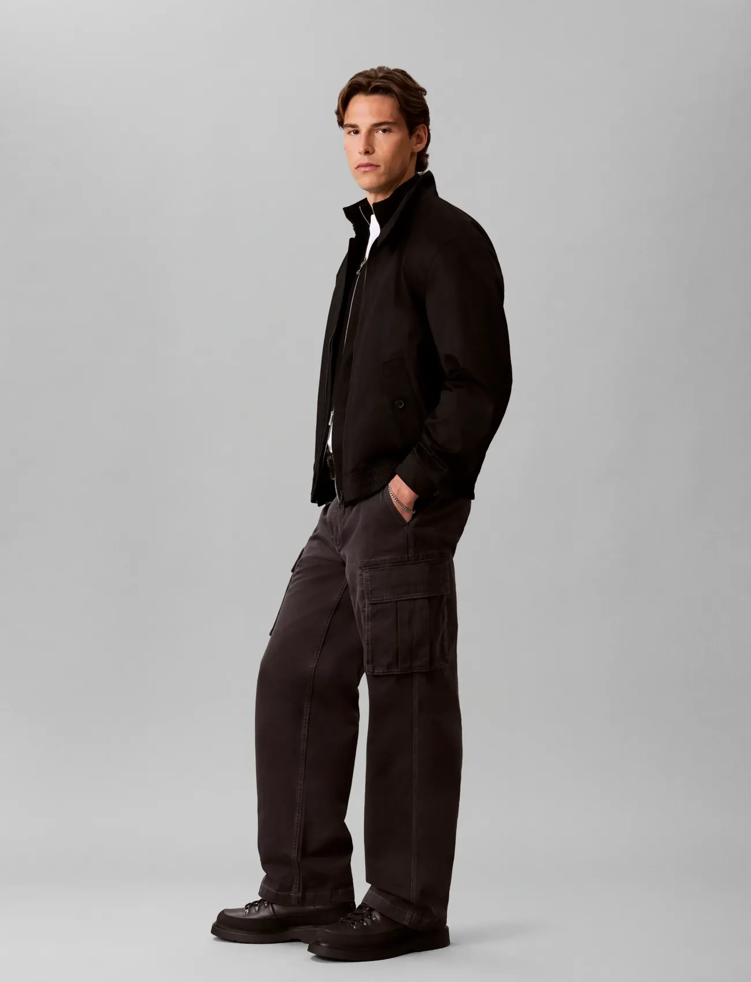 Calvin Klein Jeans Baggy Utility Cotton Twill Cargo cargobyxor herr – bild 6
