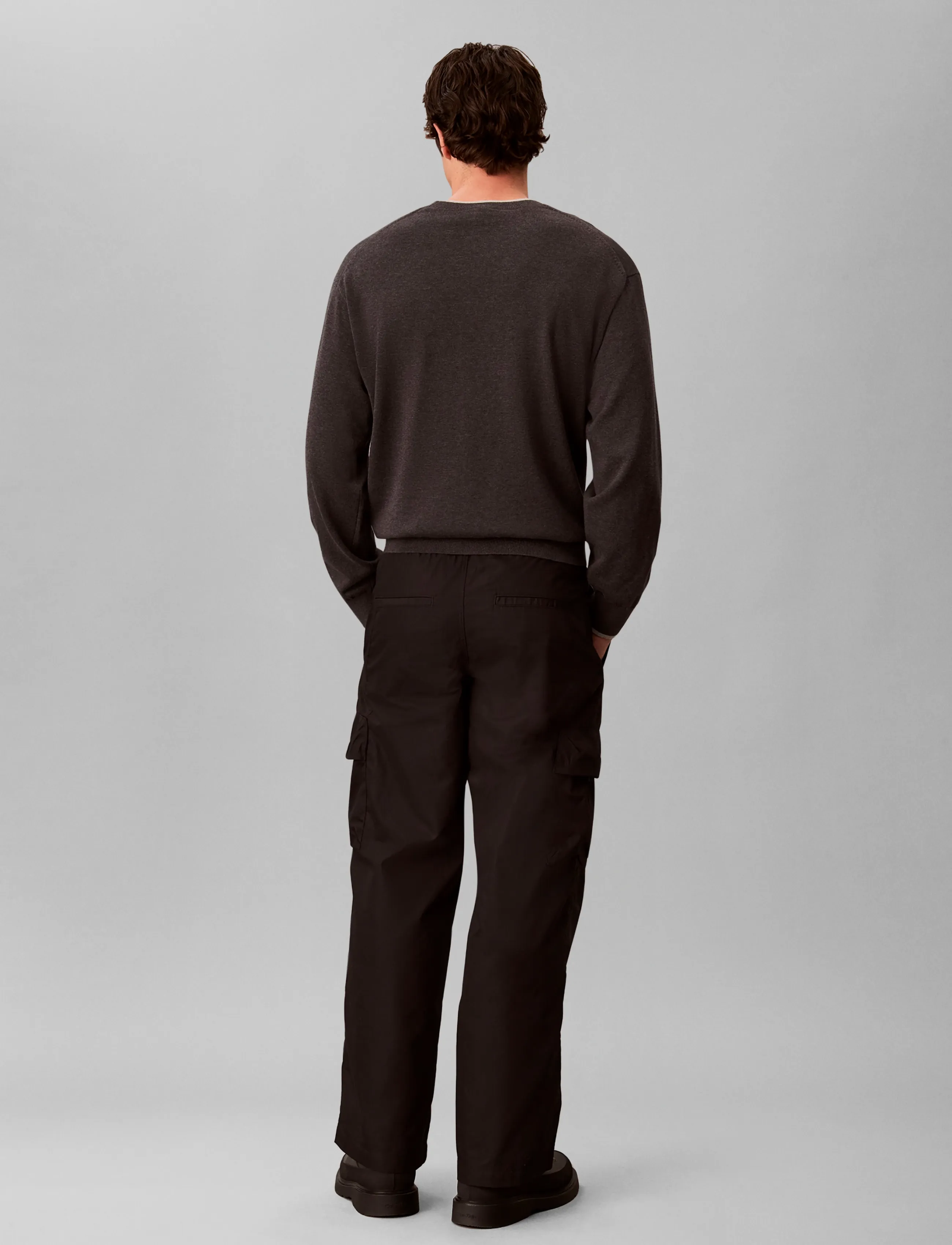 Calvin Klein Jeans - COTTON RIPSTOP CARGO PANT - black - 2