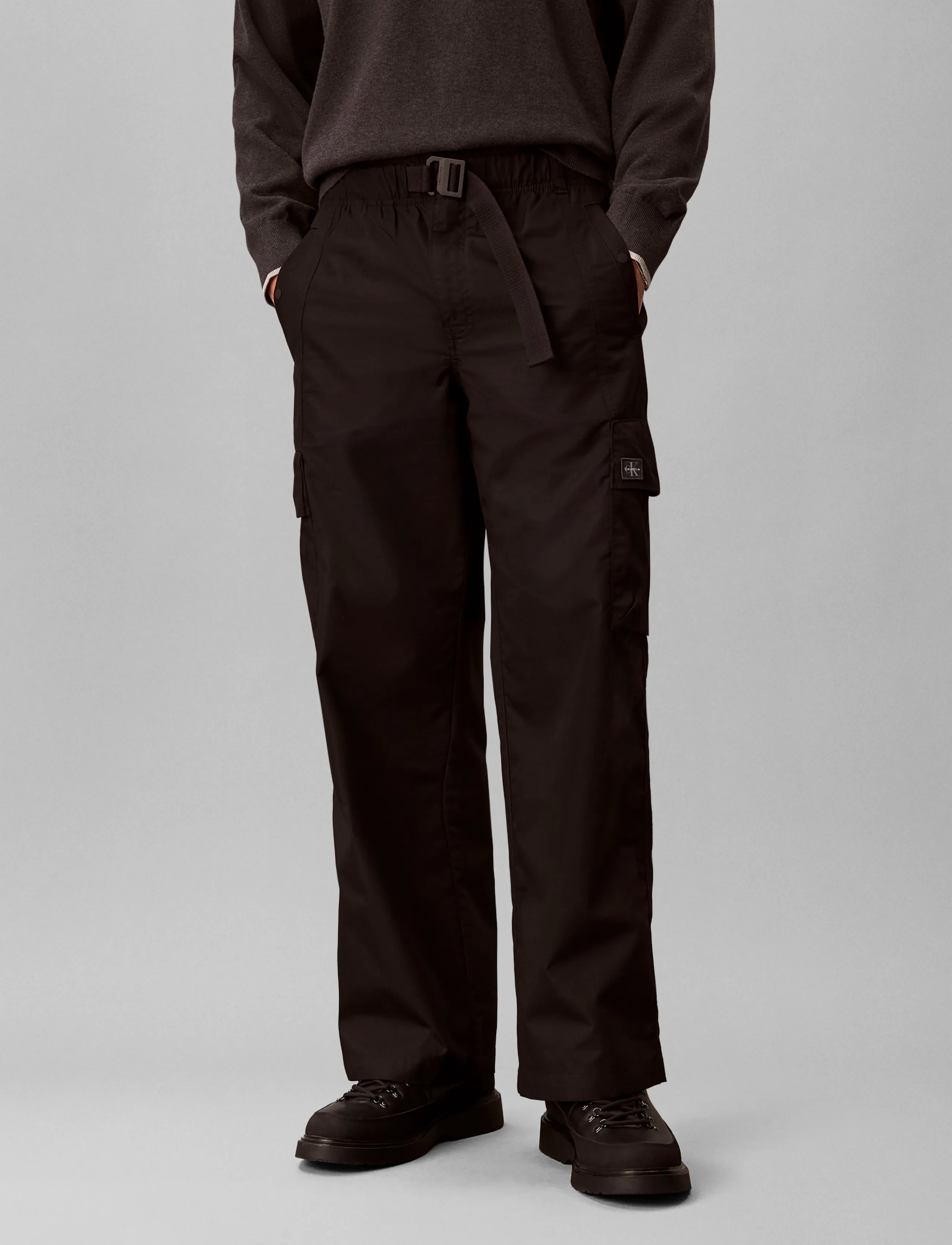 Calvin Klein Jeans - COTTON RIPSTOP CARGO PANT - black - 3