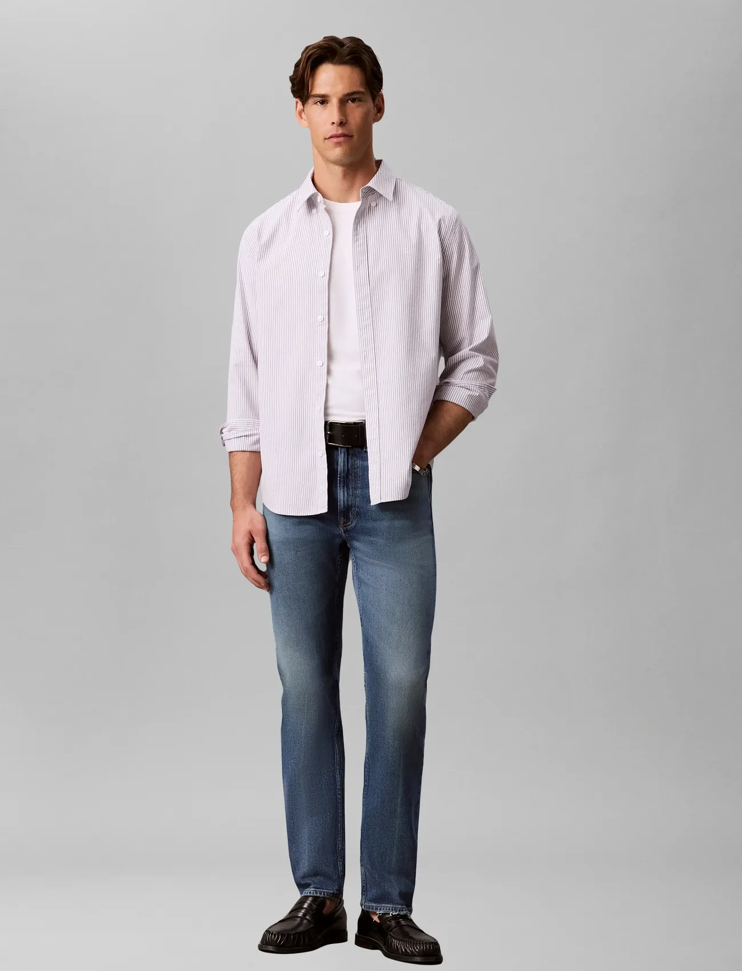 Calvin Klein Jeans - STANDARD STRAIGHT WINTER HAZE JE - winter haze - 0