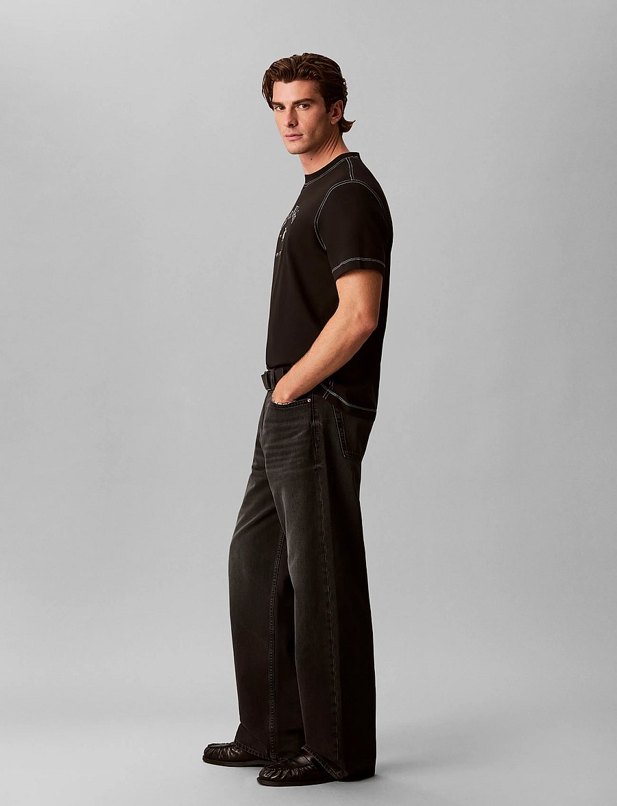 Calvin Klein Jeans - BAGGY MIDNIGHT EMERALD JEAN - midnight emerald - 5
