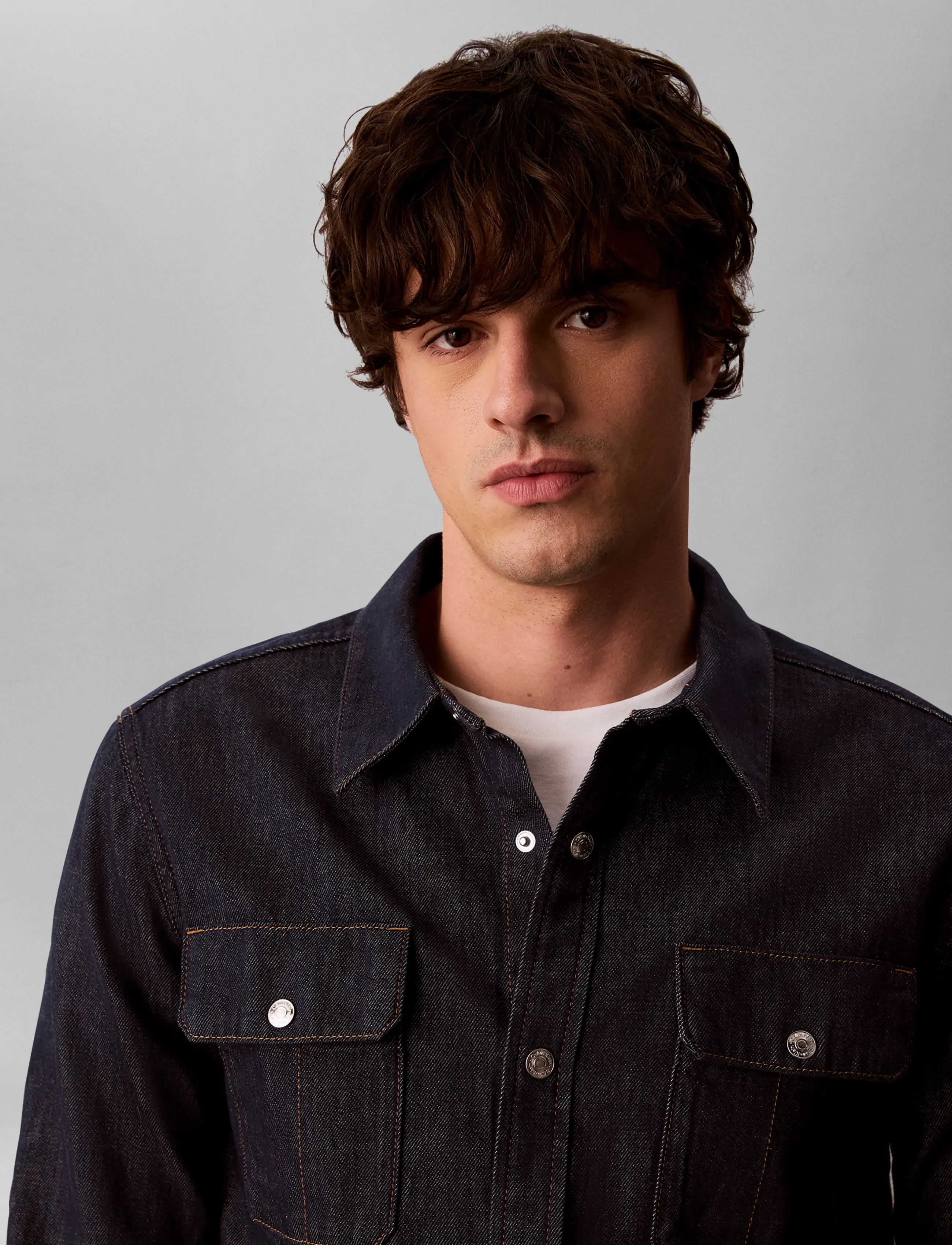 Calvin Klein Jeans - ICONIC INDIGO WSTRN DNM SHIRT - jeansskjortor - iconic indigo - 4