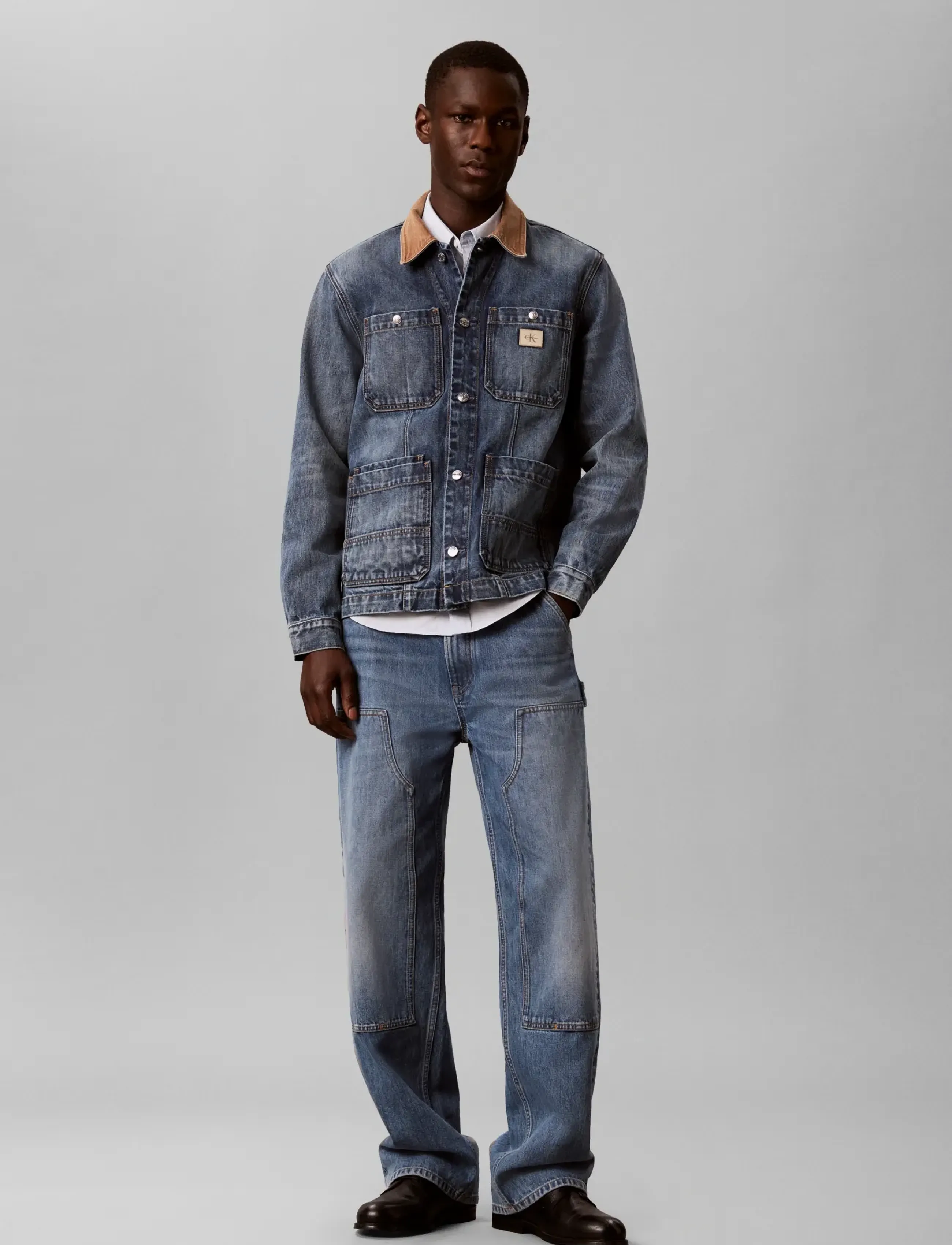 Calvin Klein Jeans SHORT LINE CLASSIC CHORE JACKET - Overtøj - SHORT LINE / blue