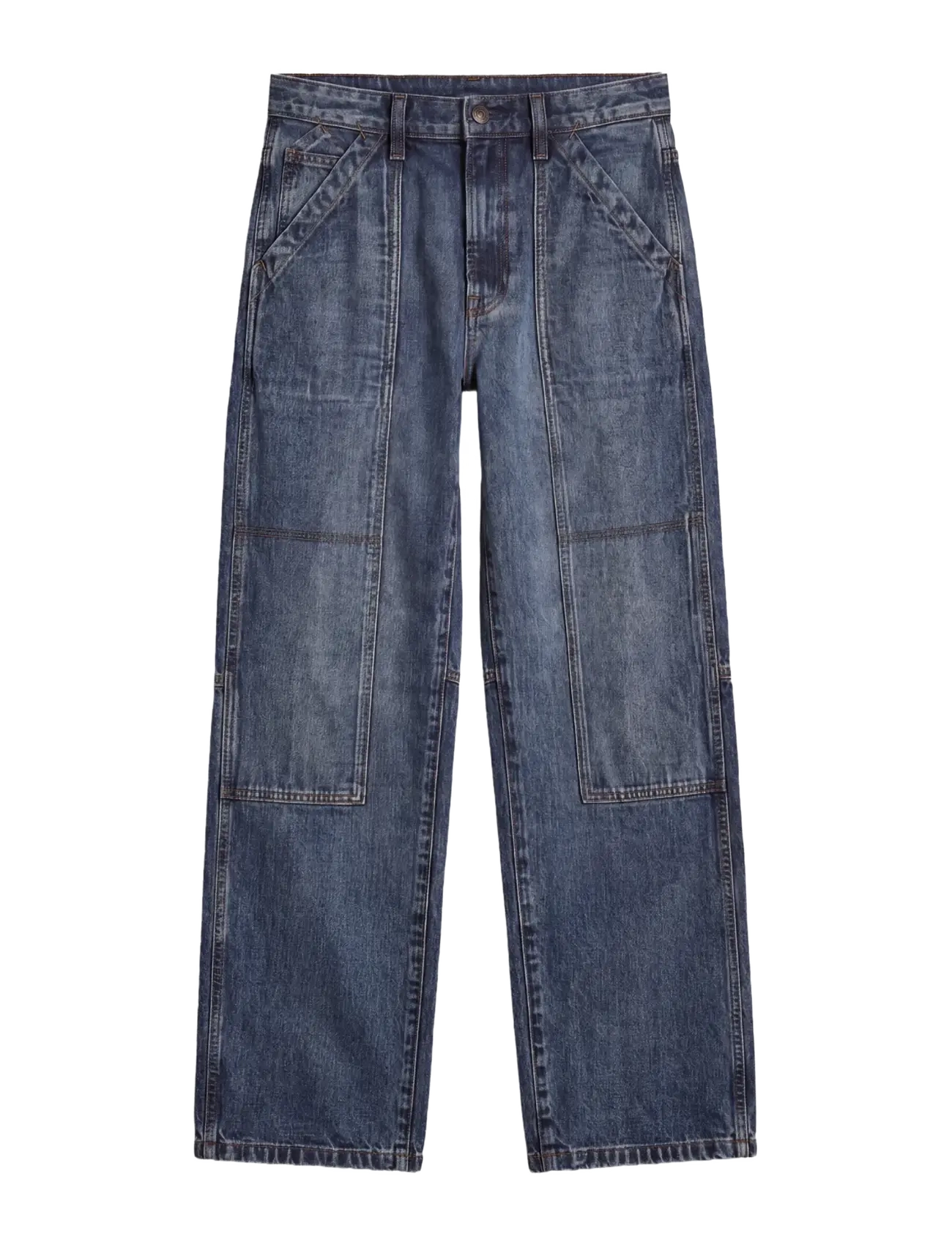 Calvin Klein Jeans DOUBLE CARPENTER JEAN SHORT LINE - Kläder - SHORT LINE / blue