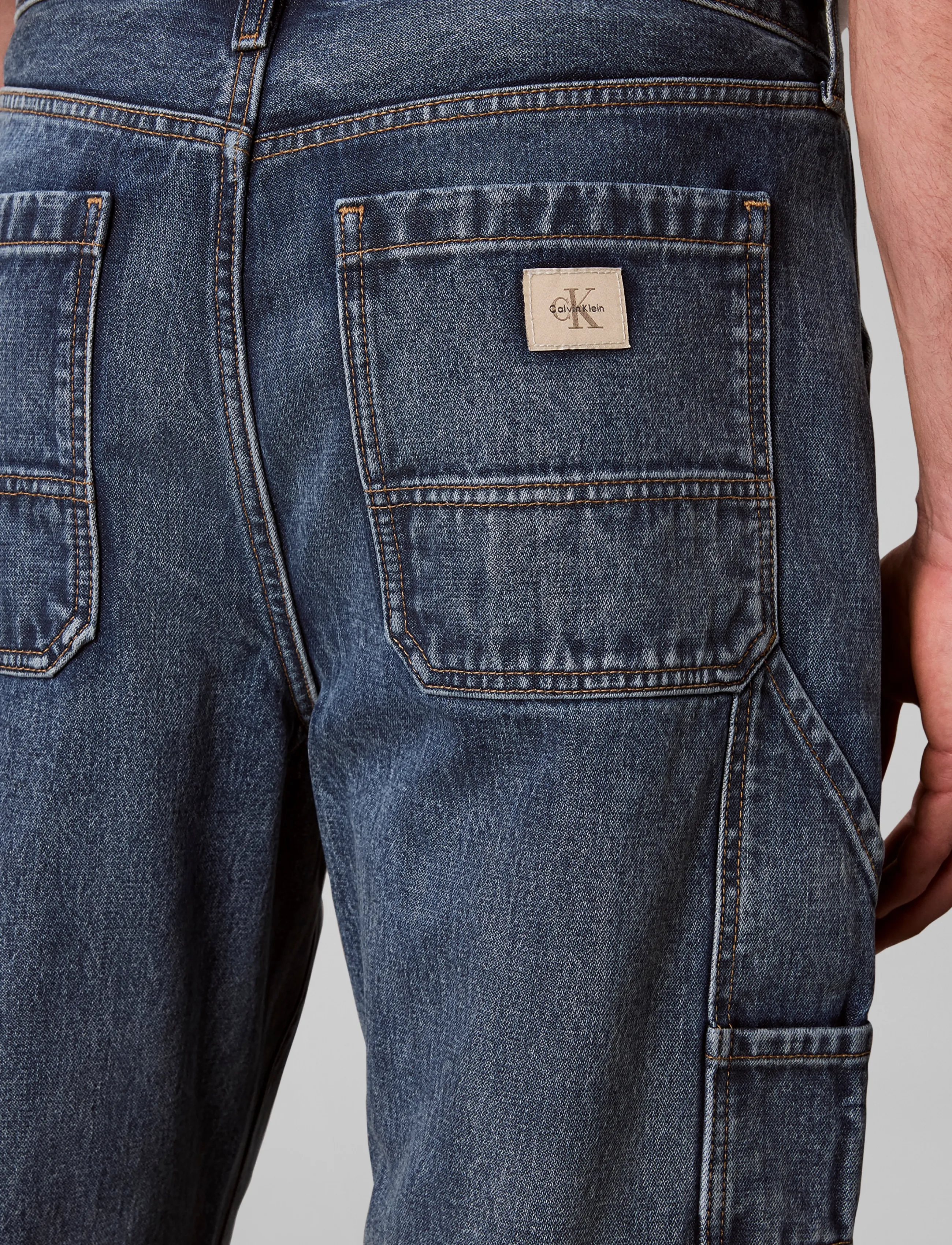 Calvin Klein Jeans - DOUBLE CARPENTER JEAN SHORT LINE - short line - 4