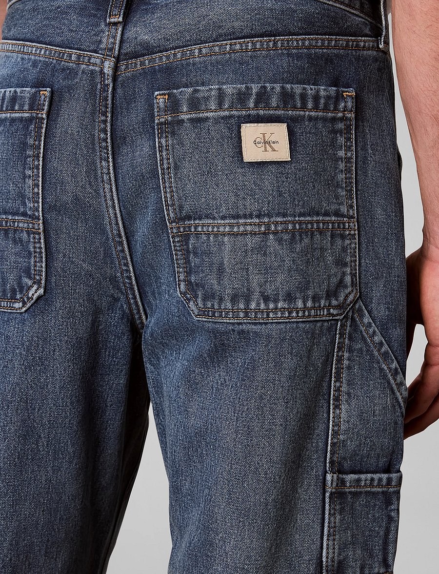 Calvin Klein Jeans - DOUBLE CARPENTER JEAN SHORT LINE - loose jeans - short line - 4