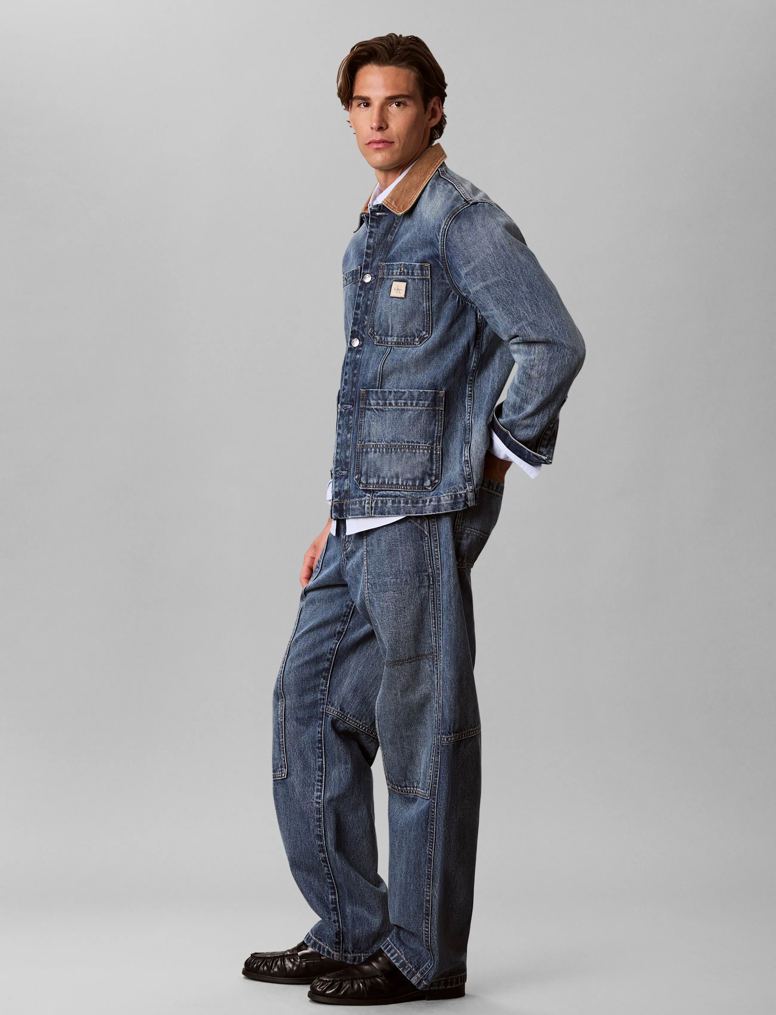 Calvin Klein Jeans - DOUBLE CARPENTER JEAN SHORT LINE - short line - 5