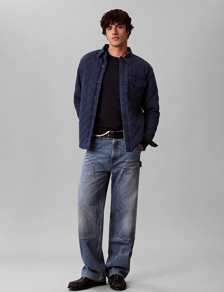 Calvin Klein Jeans - QUILTED NYLON OVERSHIRT APPALACH - fall jackets - appalachian - 0
