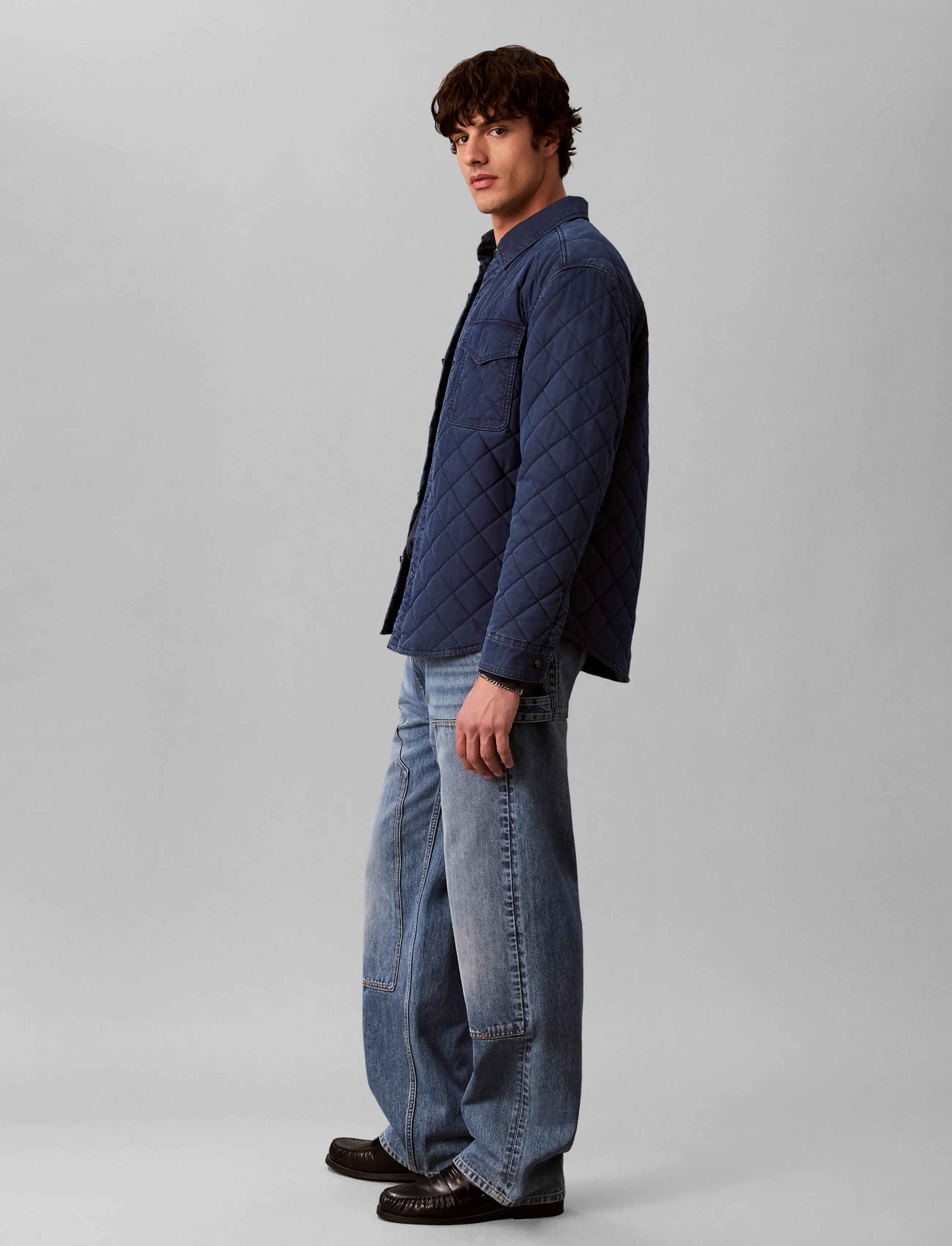 Calvin Klein Jeans - QUILTED NYLON OVERSHIRT APPALACH - fall jackets - appalachian - 5