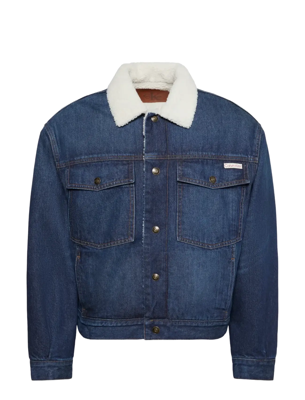 Calvin Klein Jeans - ARCHIVE 90S SHERPA TRUCKER CLAYT - lined denim jackets - clayton stone - 1