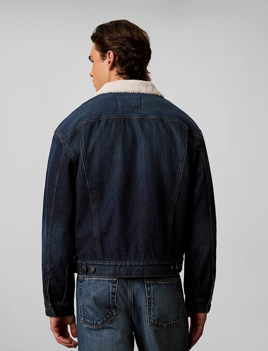 Calvin Klein Jeans - ARCHIVE 90S SHERPA TRUCKER CLAYT - lined denim jackets - clayton stone - 2
