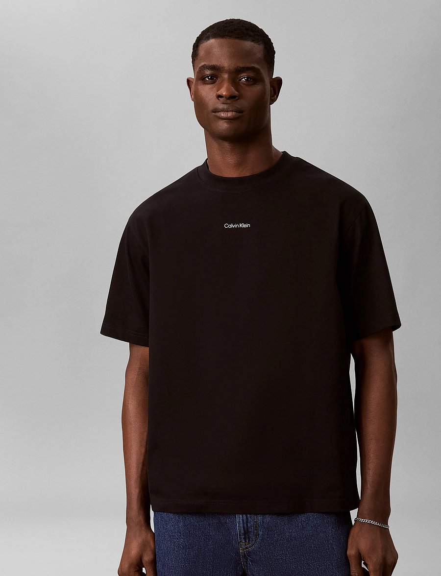 Calvin Klein Jeans - SS RXLD 16S JEANS IMAGE BACK GRA - kurzärmelige t-shirts - black - 3