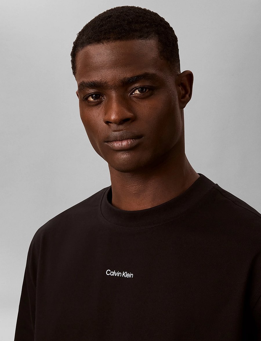 Calvin Klein Jeans - SS RXLD 16S JEANS IMAGE BACK GRA - kurzärmelige t-shirts - black - 4